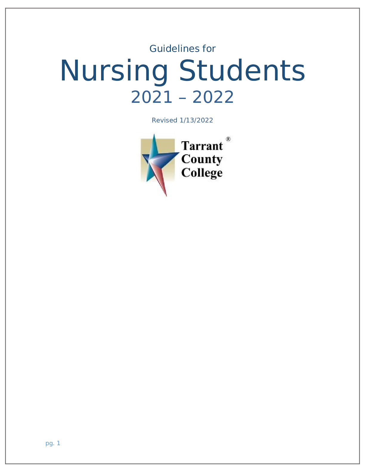 Preview image for -2022 Student Guidelines.