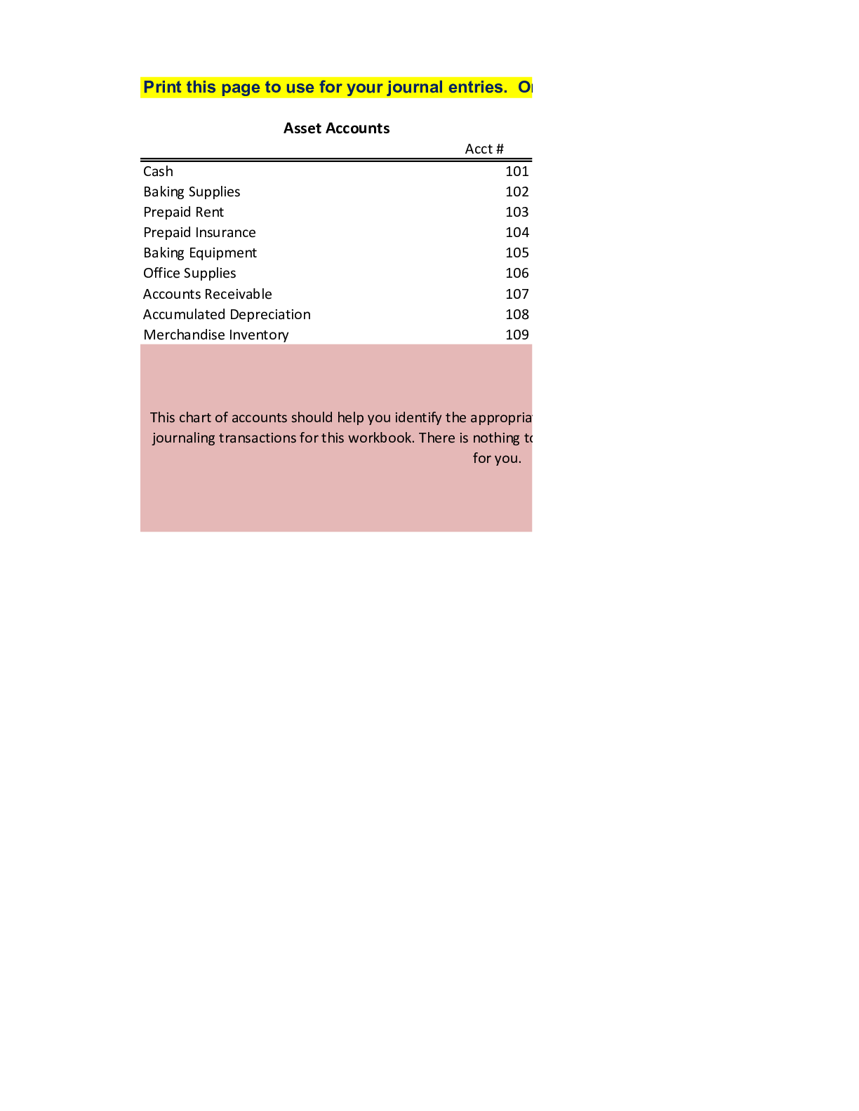 Preview image for ACC 201 5-1 Final Project Milestone Two Accounting Workbook Steps 1-7