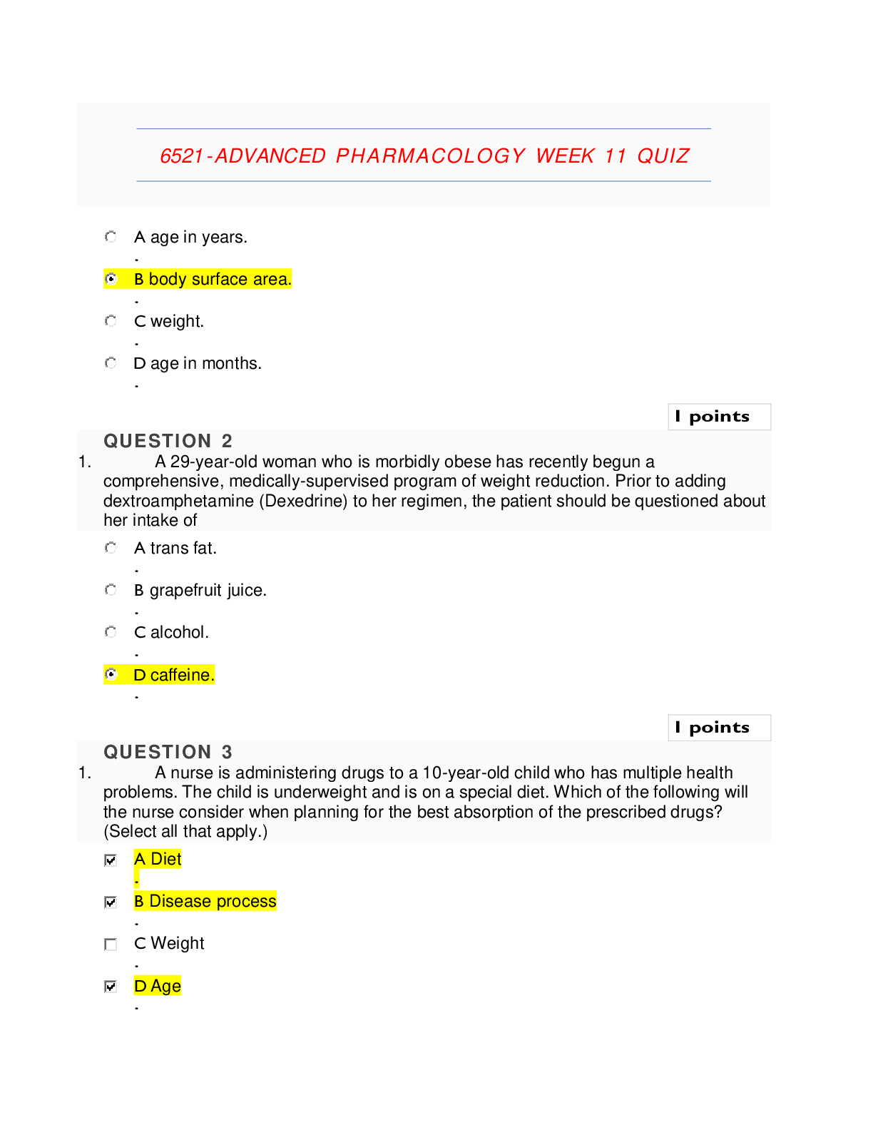 Preview image for NURS 6521-ADVANCED PHARMACOLOGY WEEK 11 QUIZ