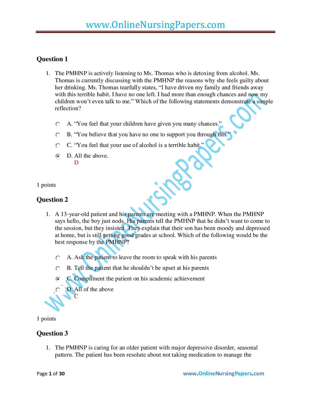 Preview image for NURS 6640N/NURS6640 Final Exam Q&A Study Guide/NURS 6640N/NURS6640 Final Exam Q&A Study Guide