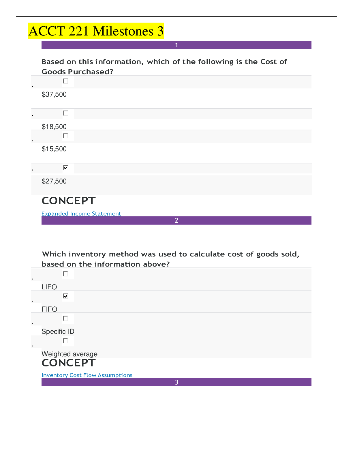 Preview image for ACCT 221 Milestones 3