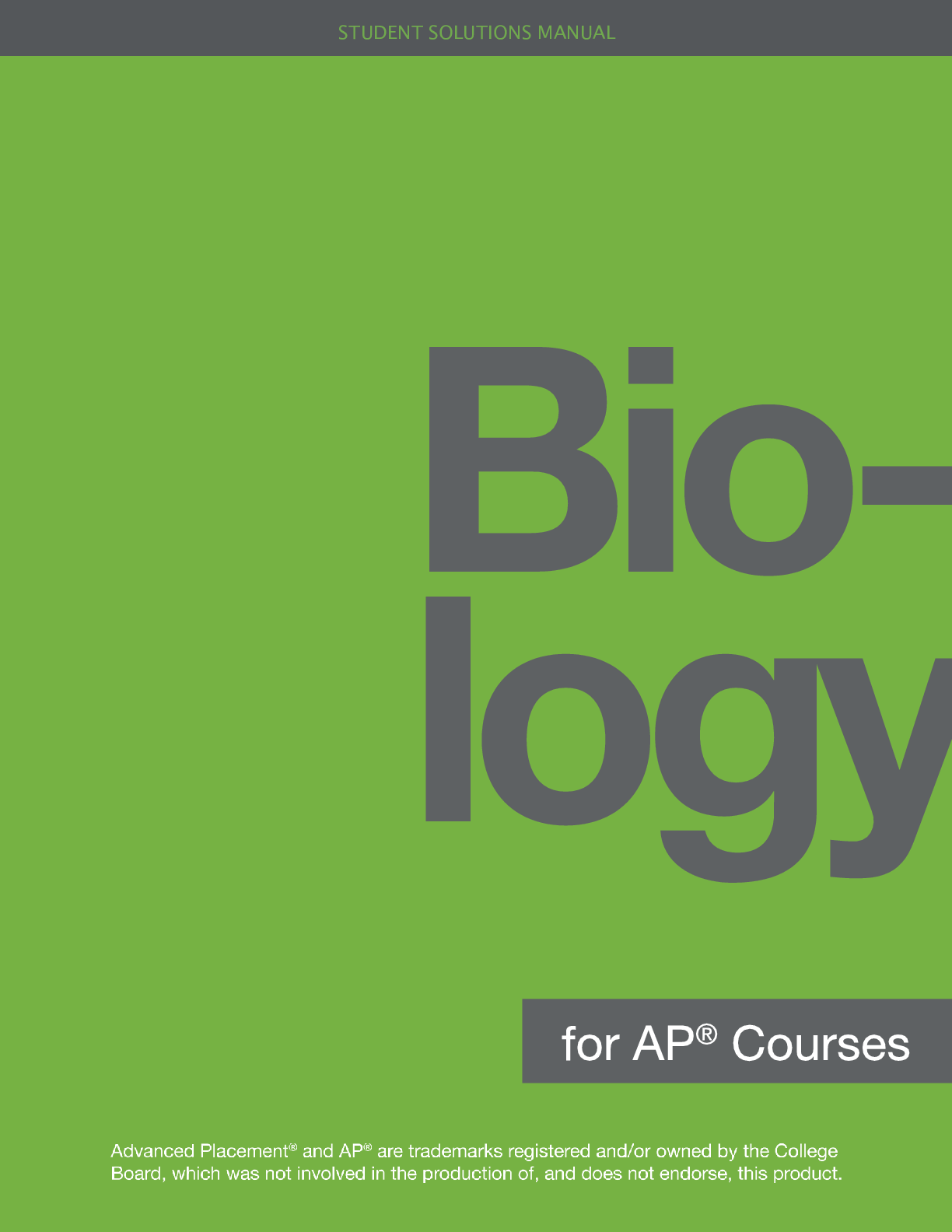 Preview image for AP® Biology Student Solution Manual Part 2