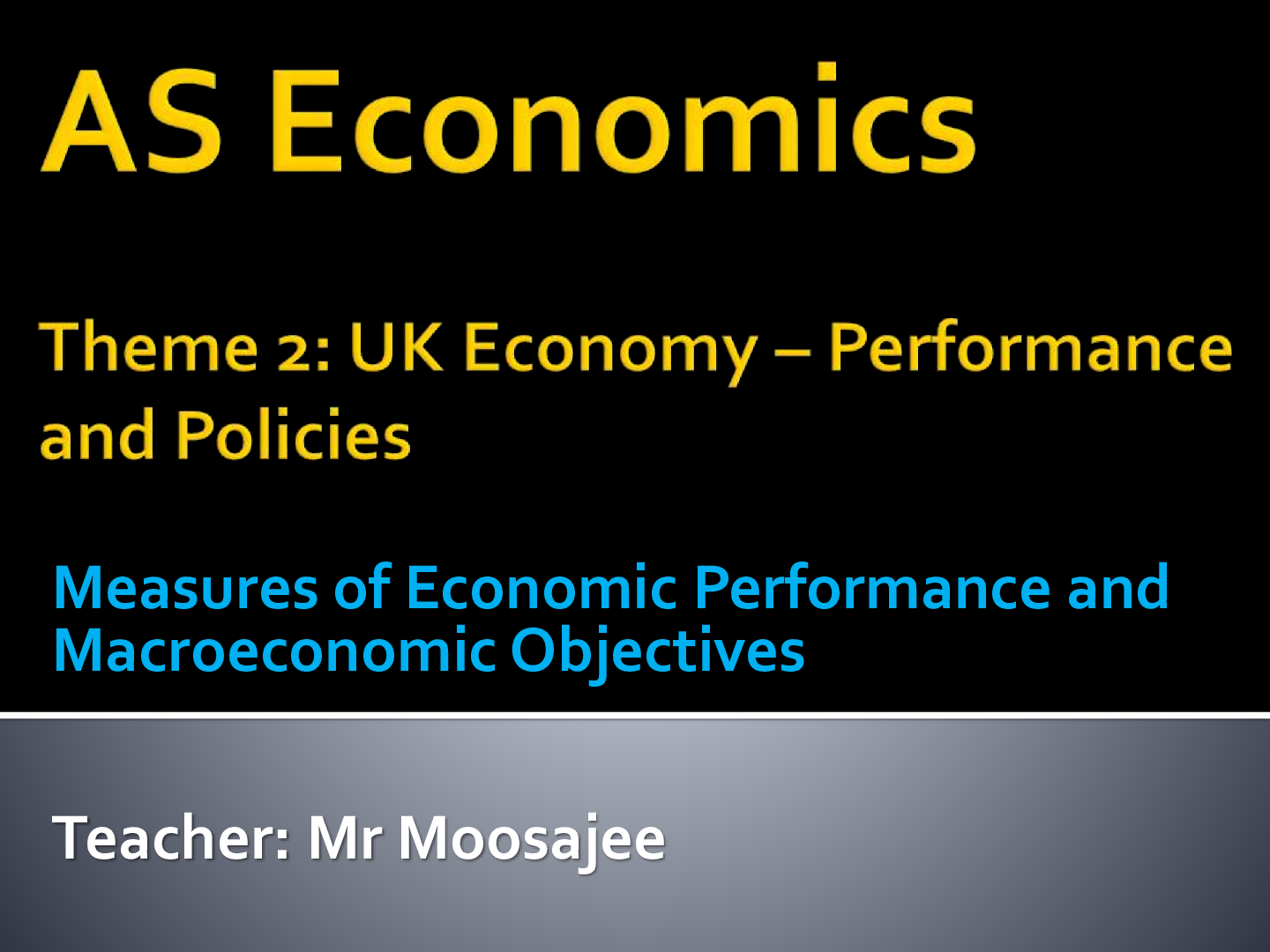 Preview image for AS Level Economics - Economic Performance and Macroeconomic Objectives