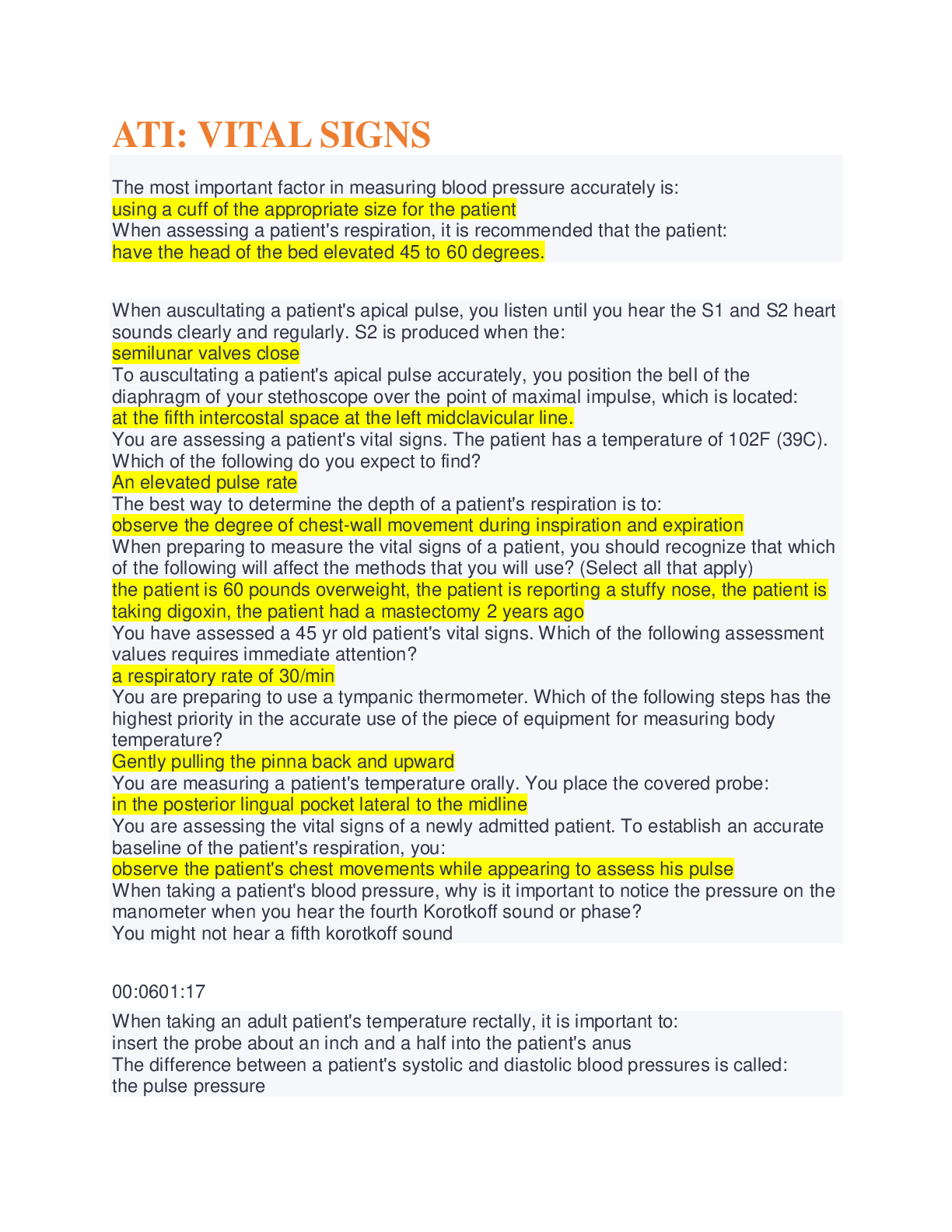 Preview image for ATI, RN VATI Comprehensive Predictor 2019 Form B. Rated A