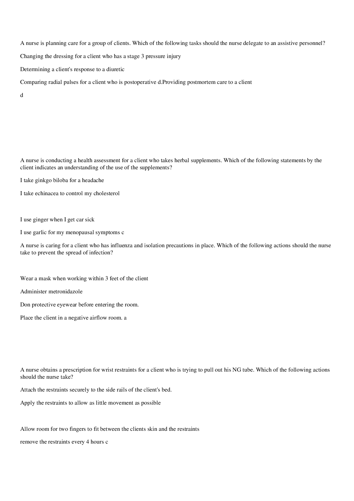 Preview image for ATI Fundamentals 2019 Proctored Exam | Fundamentals Proctored Exam Questions & Answers