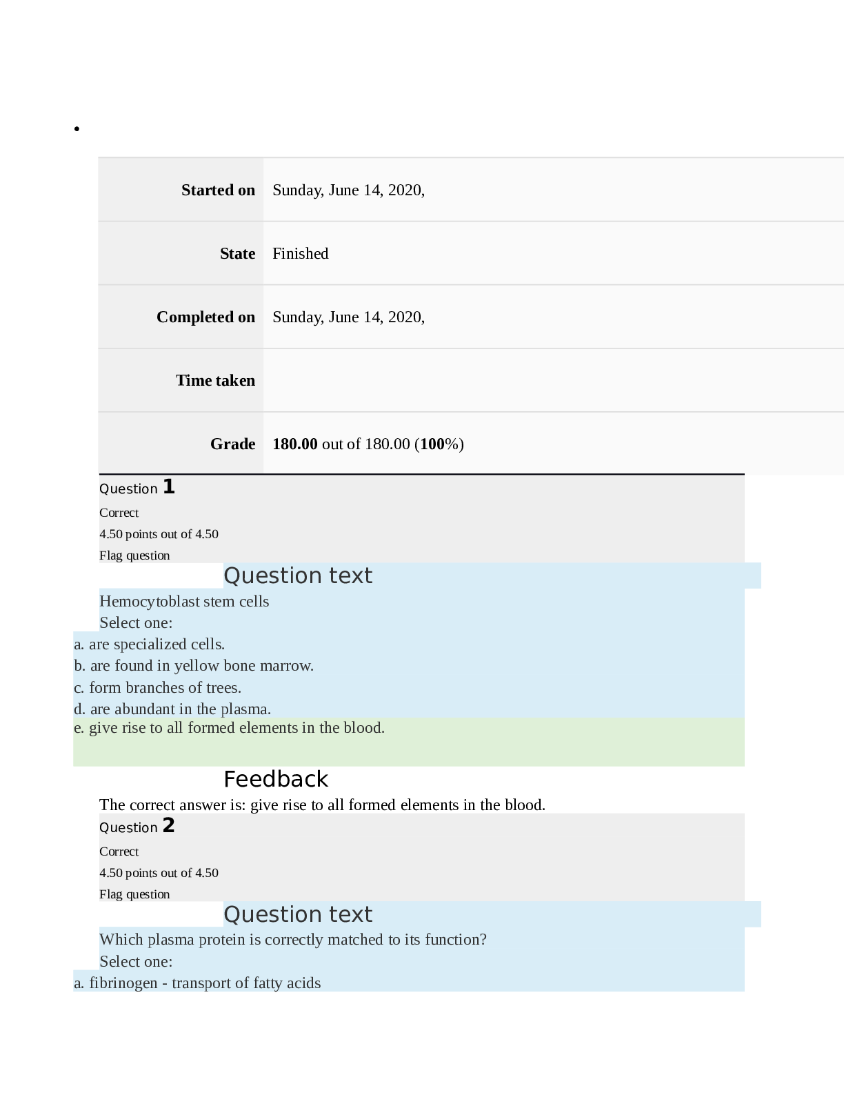 Preview image for Straighterline AP2 202 Anatomy & Physiology 2 A&P 2 Midterm Grade 180.00 out of 180.00 (100%)