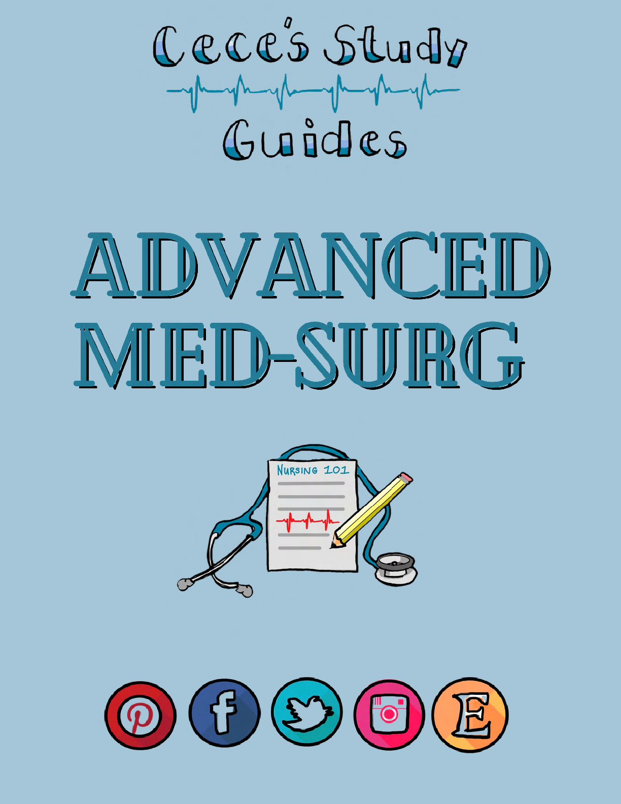 Preview image for Advanced Med-Surg  This Study Guide is 40 Pages organized by body system. These are a lot more detailed than the Med-Surg Basics Bundle and are also available as single study guides if you only need a few of the disorders.