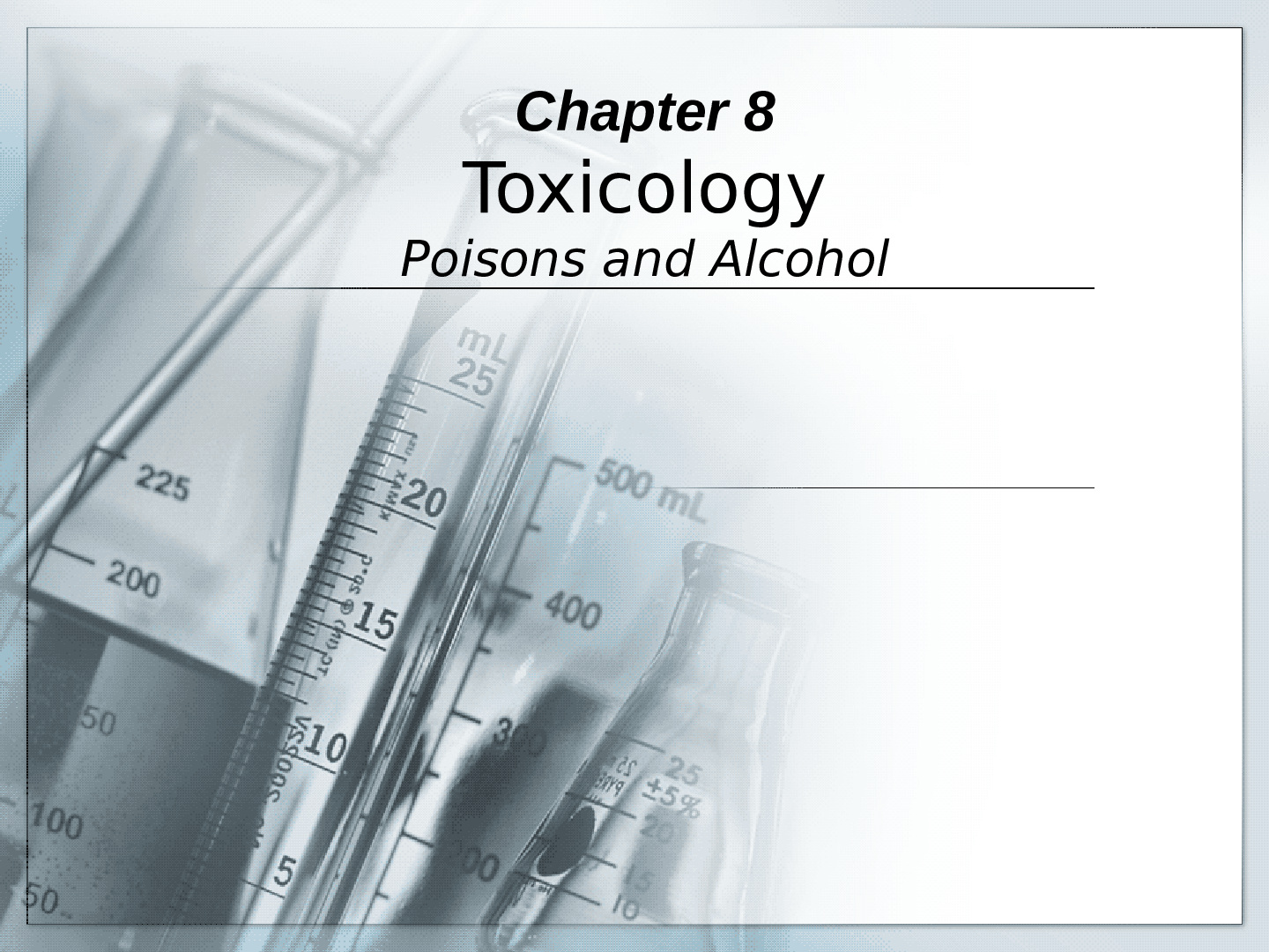 Preview image for Toxicology Poisons and Alcohol