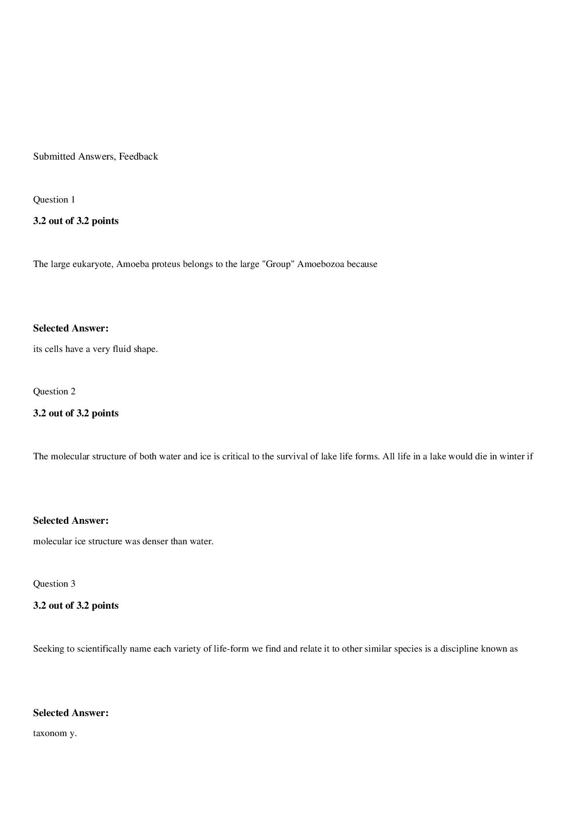 Preview image for BIOL 101 quiz 8 Liberty University answers complete solution Mega Text Bank 2019 Graded A+