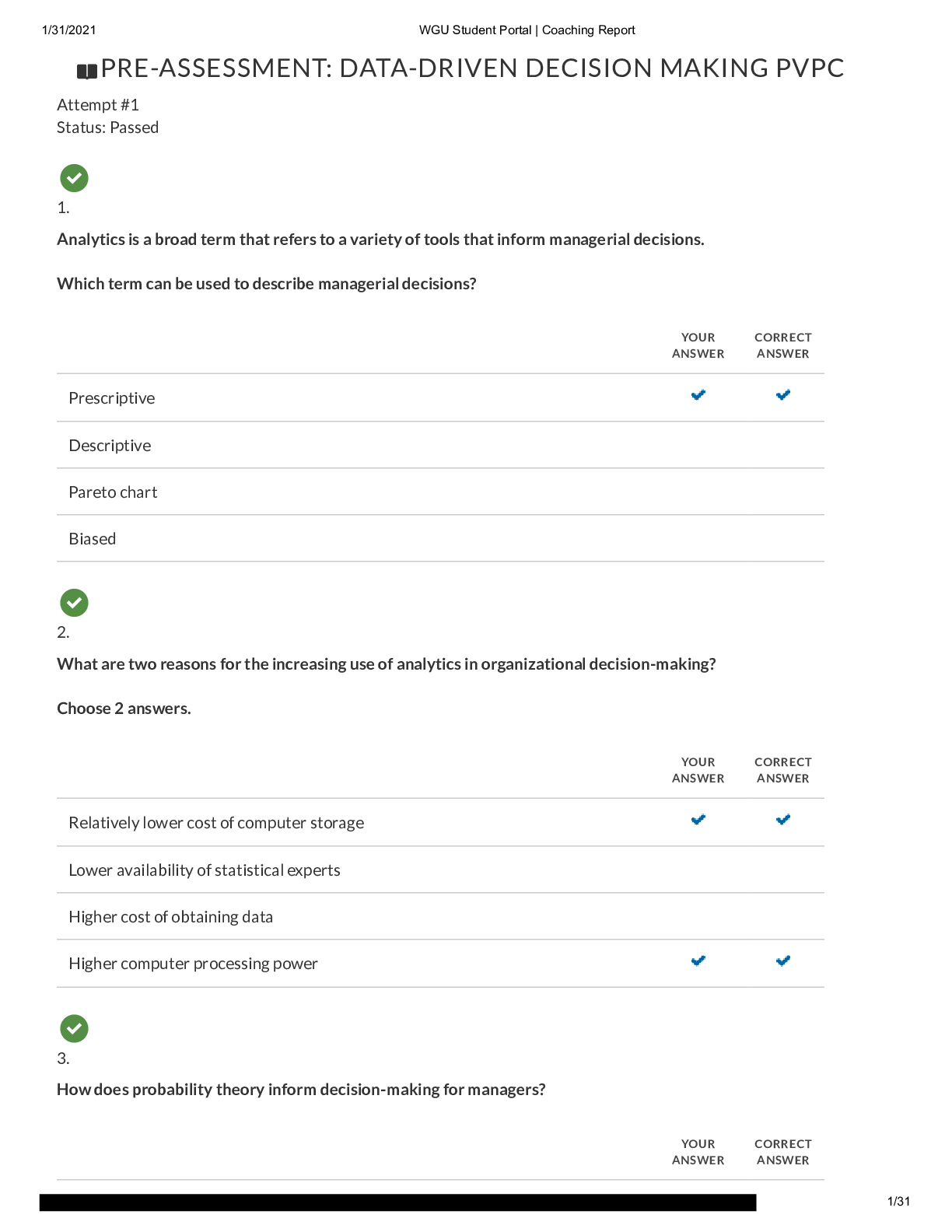 Preview image for WGU C207 Final Pre_Assessment Q&A complete solution