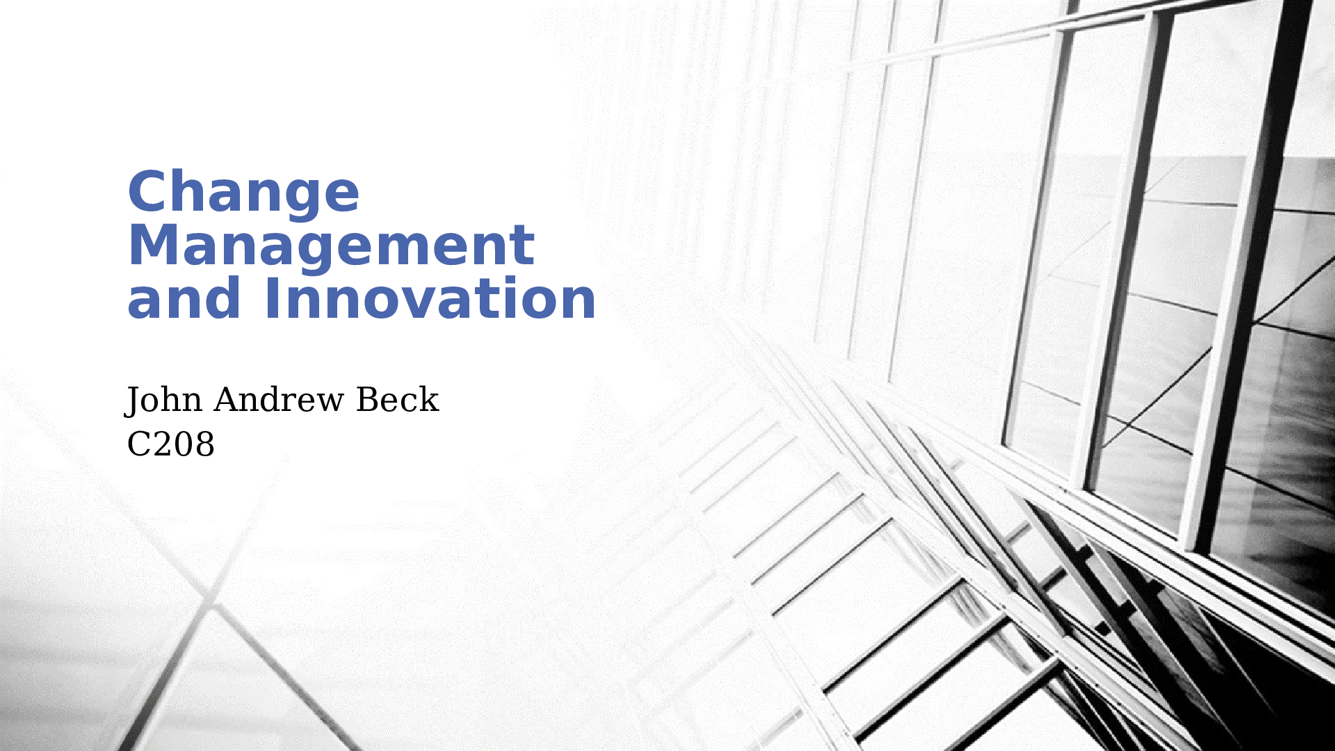 Preview image for Change Management and Innovation