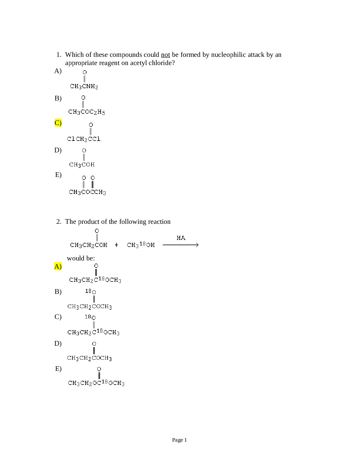 Preview image for Florida Atlantic University - CHM 2211CHM2211_Practice Final-1.