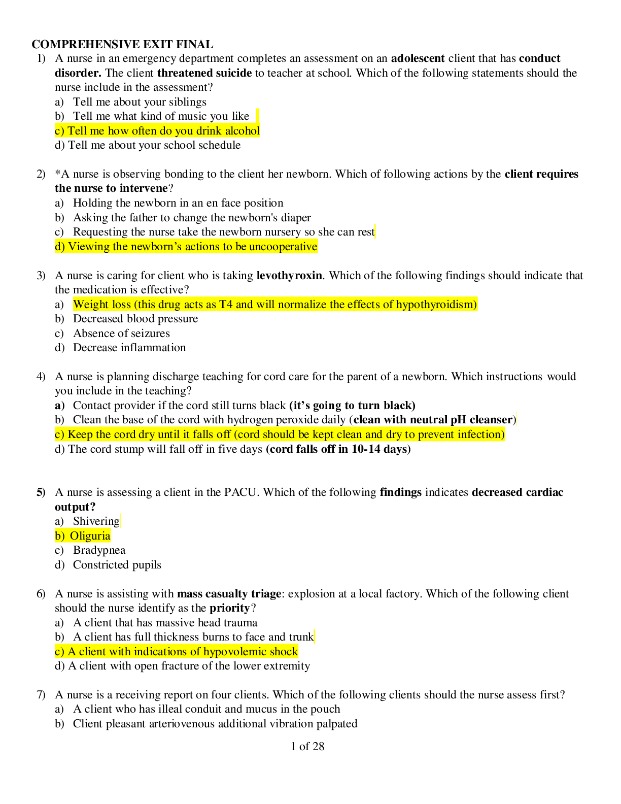 Preview of NUR 503-COMPREHENSIVE FINAL EXAM WITH REVISED ANSWERS. (100% Correct)GRADED A