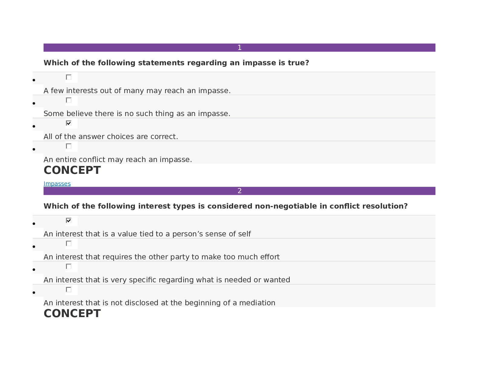 Preview image for 2022 SOPHIA CONFLICT RESOLUTION UNIT 3 MILESTONE -  ALL ANSWERS ARE CORRECT