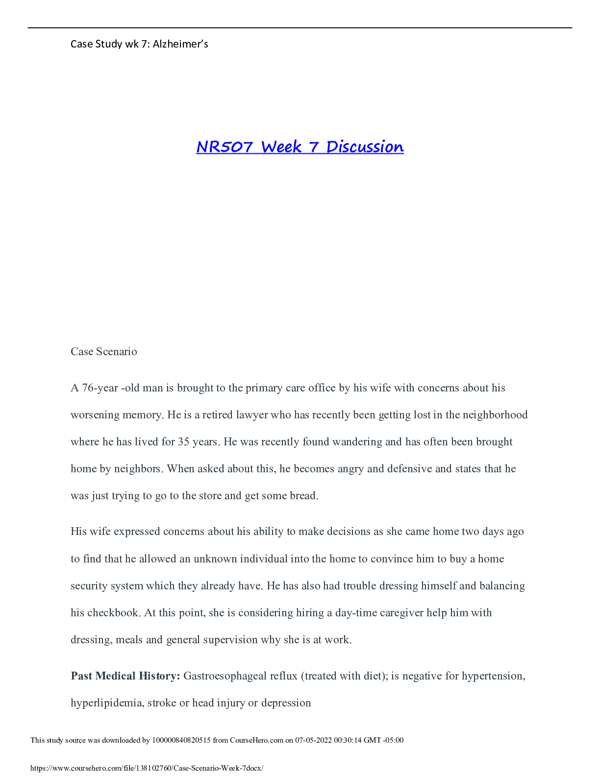 Preview image for NR507 Week 7 Discussion