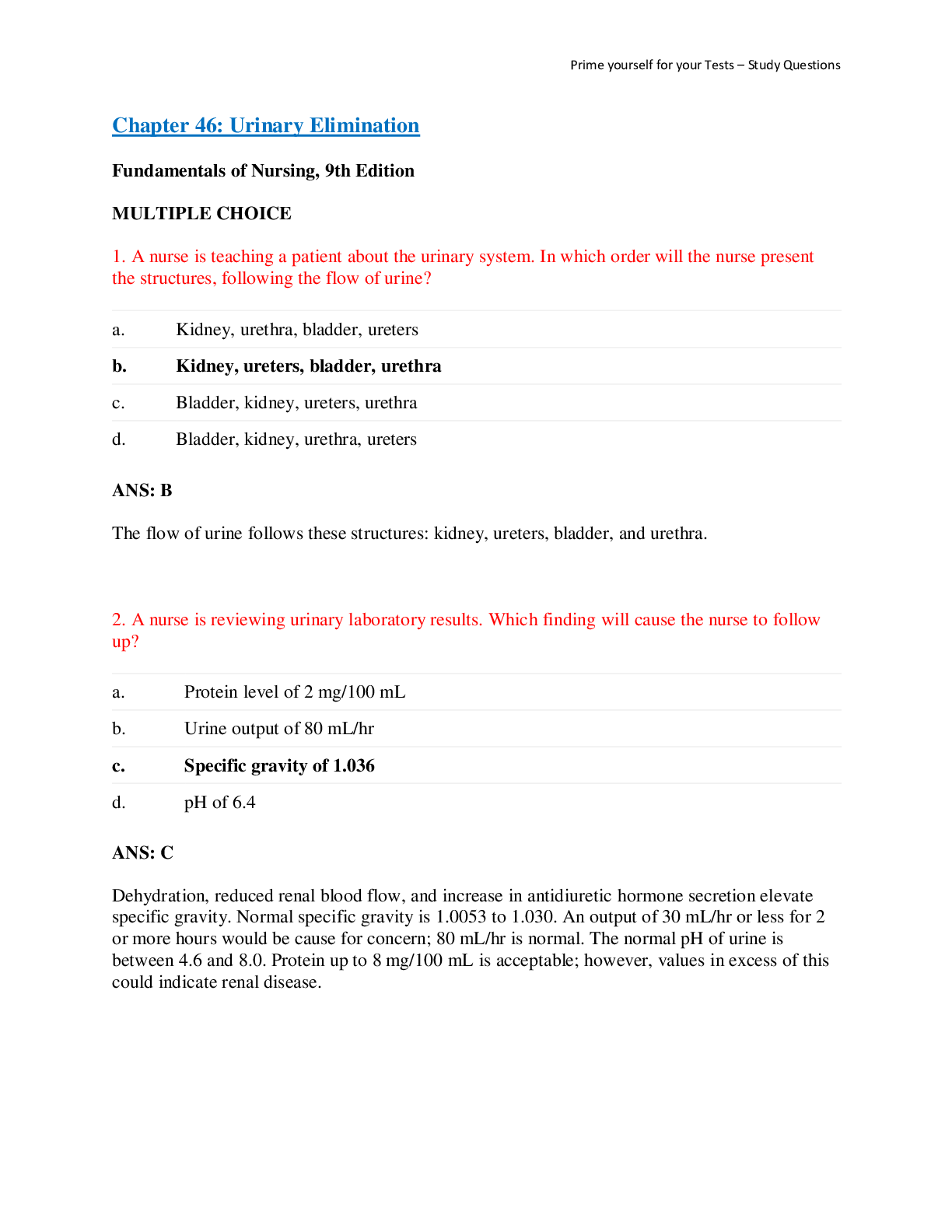 Preview image for NURSING 101 Fundamentals of Nursing, 9th Edition Graded A(latest update)