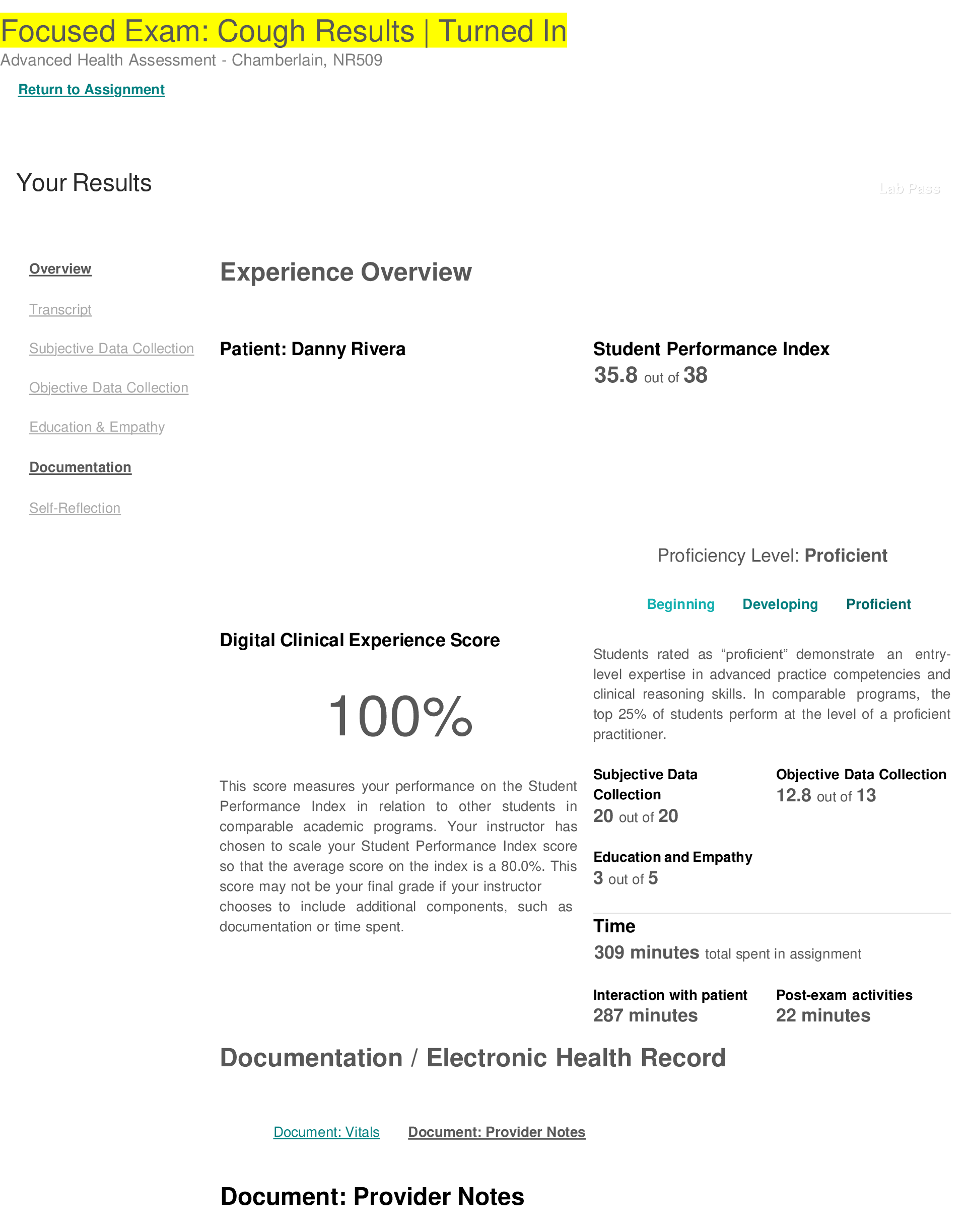 Preview image for Focused Exam: Cough Results | Graded A)