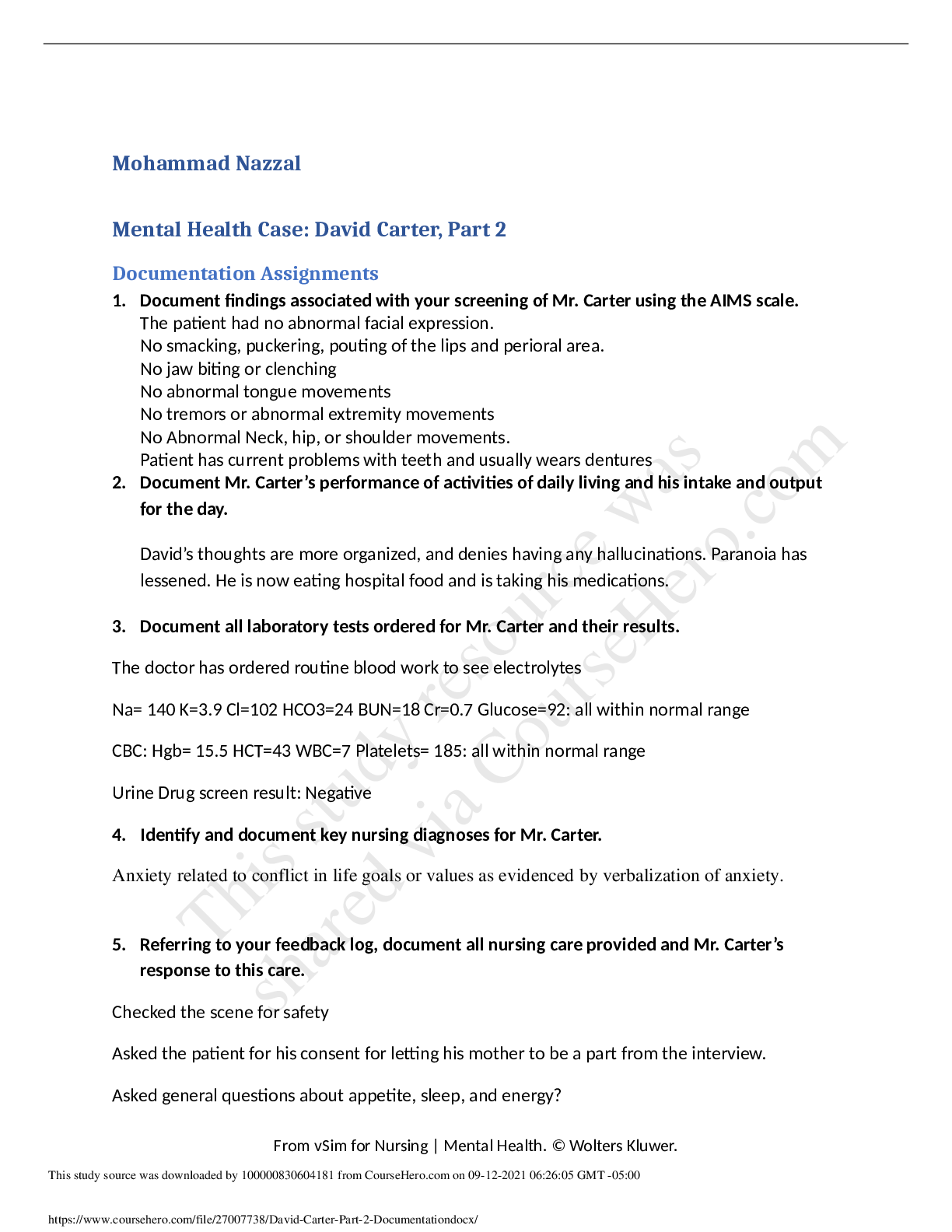 Preview image for David Carter Part 2 Documentation