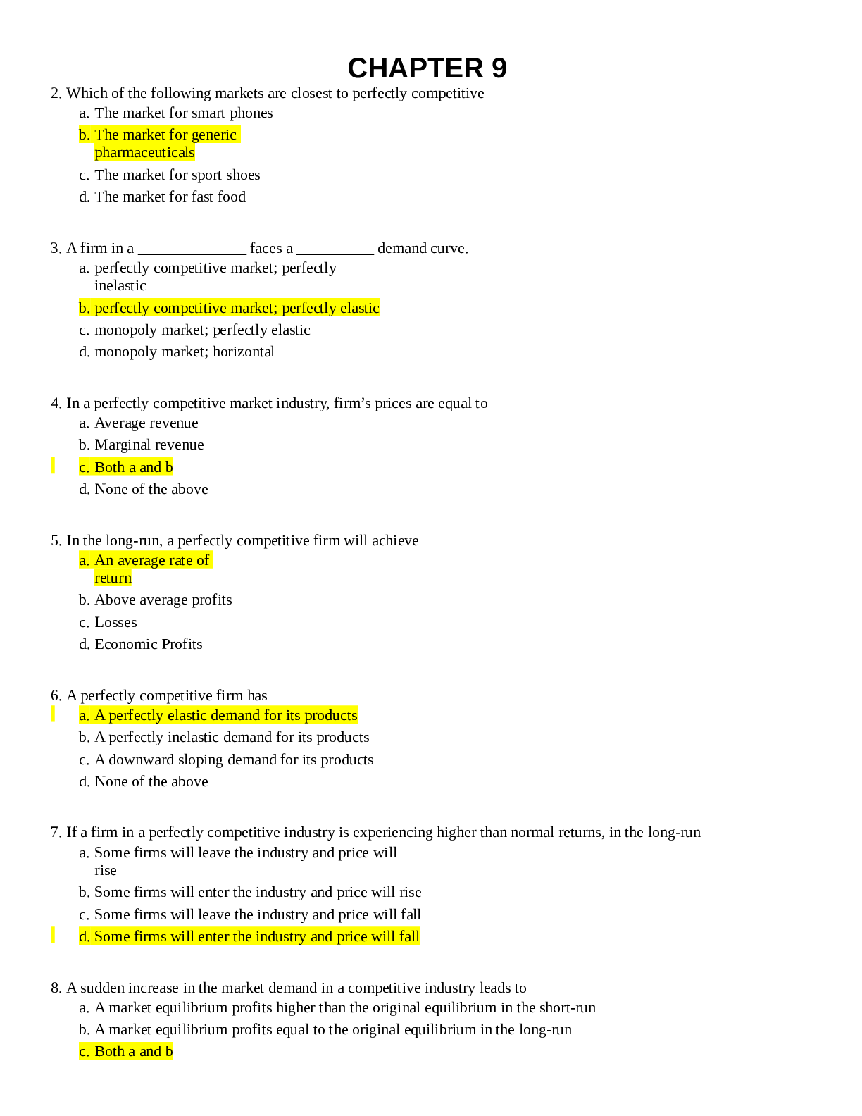 Preview of ECON 101-CHAPTER-9-14