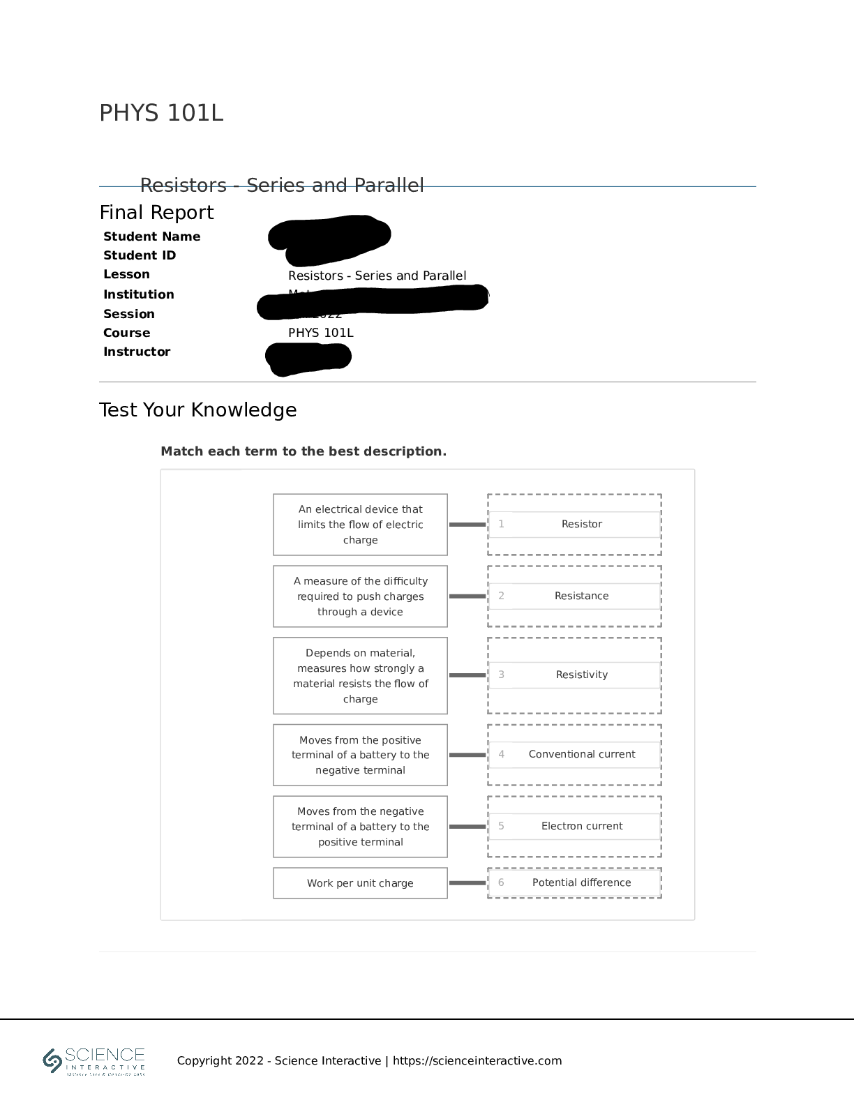 Preview image for PHYS 101L Resistors - Series and Parallel Metropolitan Community College Session Fall 2022_ Answered 100%