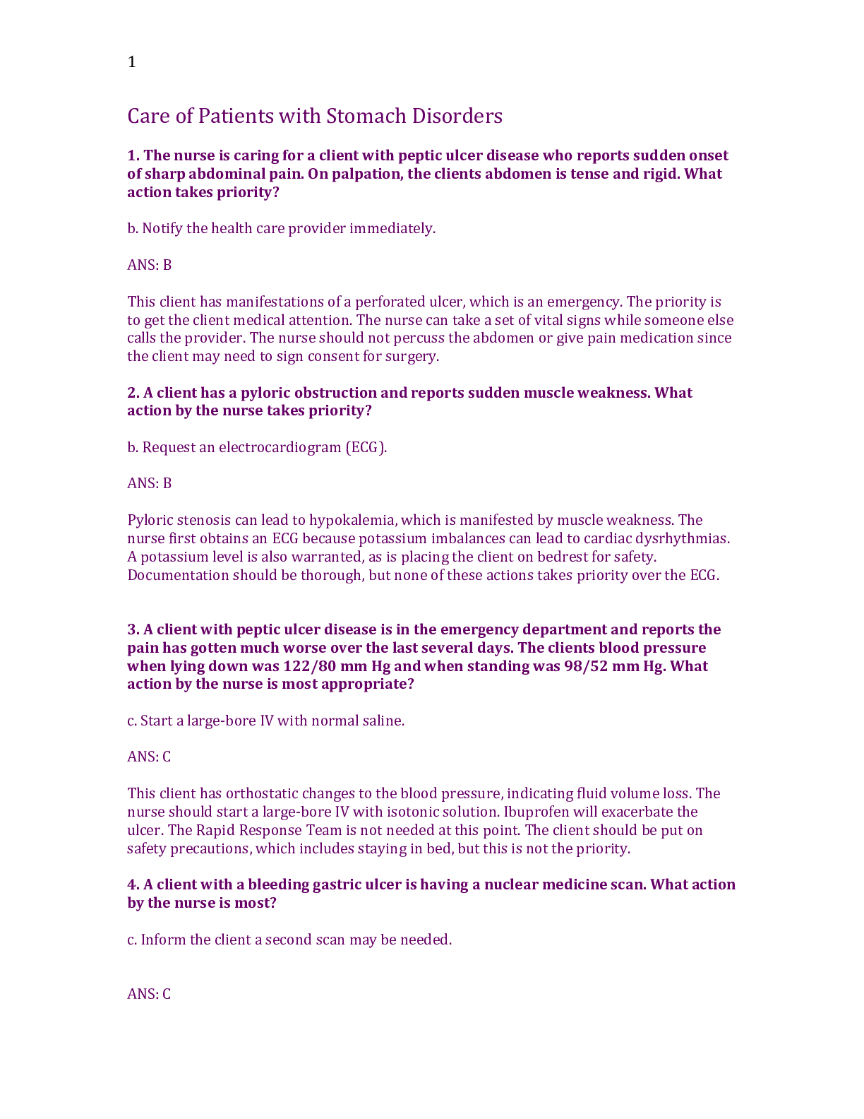 Preview image for PRACTICAL PN129 EXAM 1 BOOK REVIEW CONSOLIDATION QUESTION AND ANSWER ALL SOLVED WELL 2021