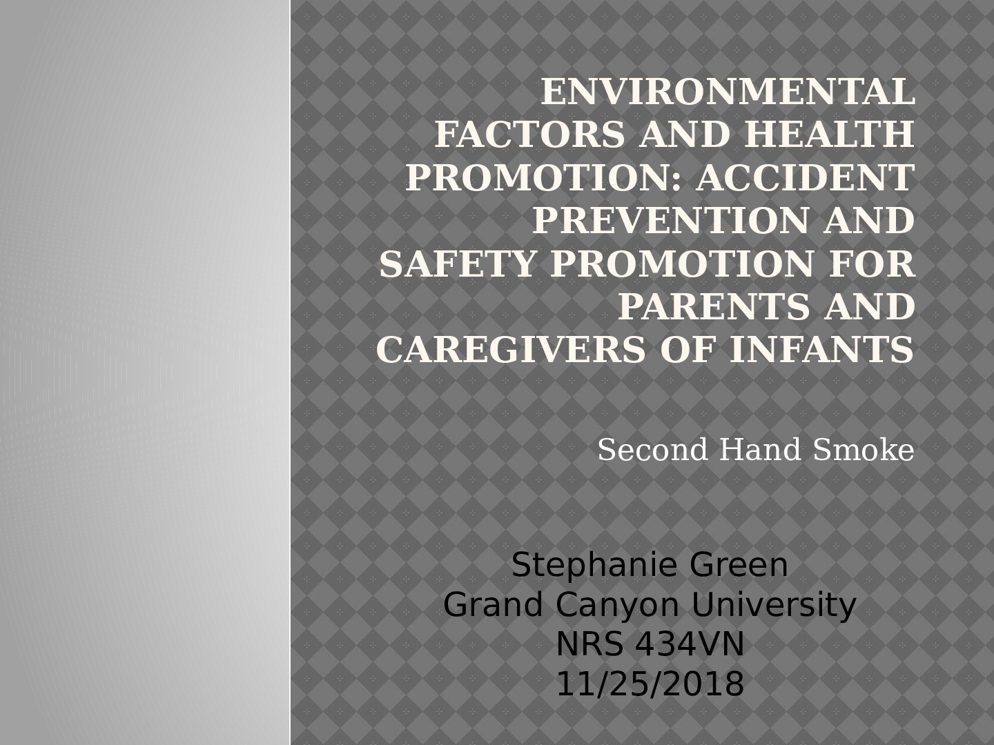 Preview image for NRS 434 ENVIRONMENTAL FACTORS AND HEALTH PROMOTION: ACCIDENT PREVENTION AND SAFETY PROMOTION FOR PARENTS AND CAREGIVERS OF INFANTS