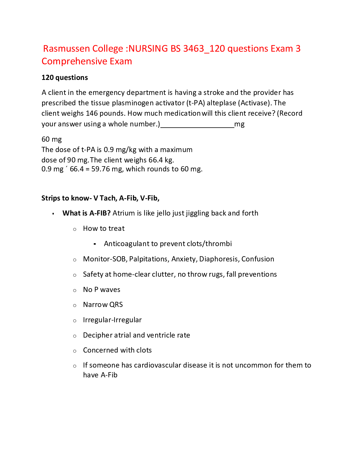 Preview image for Exam 3 Comprehensive Exam.docx(RATED 100/100)