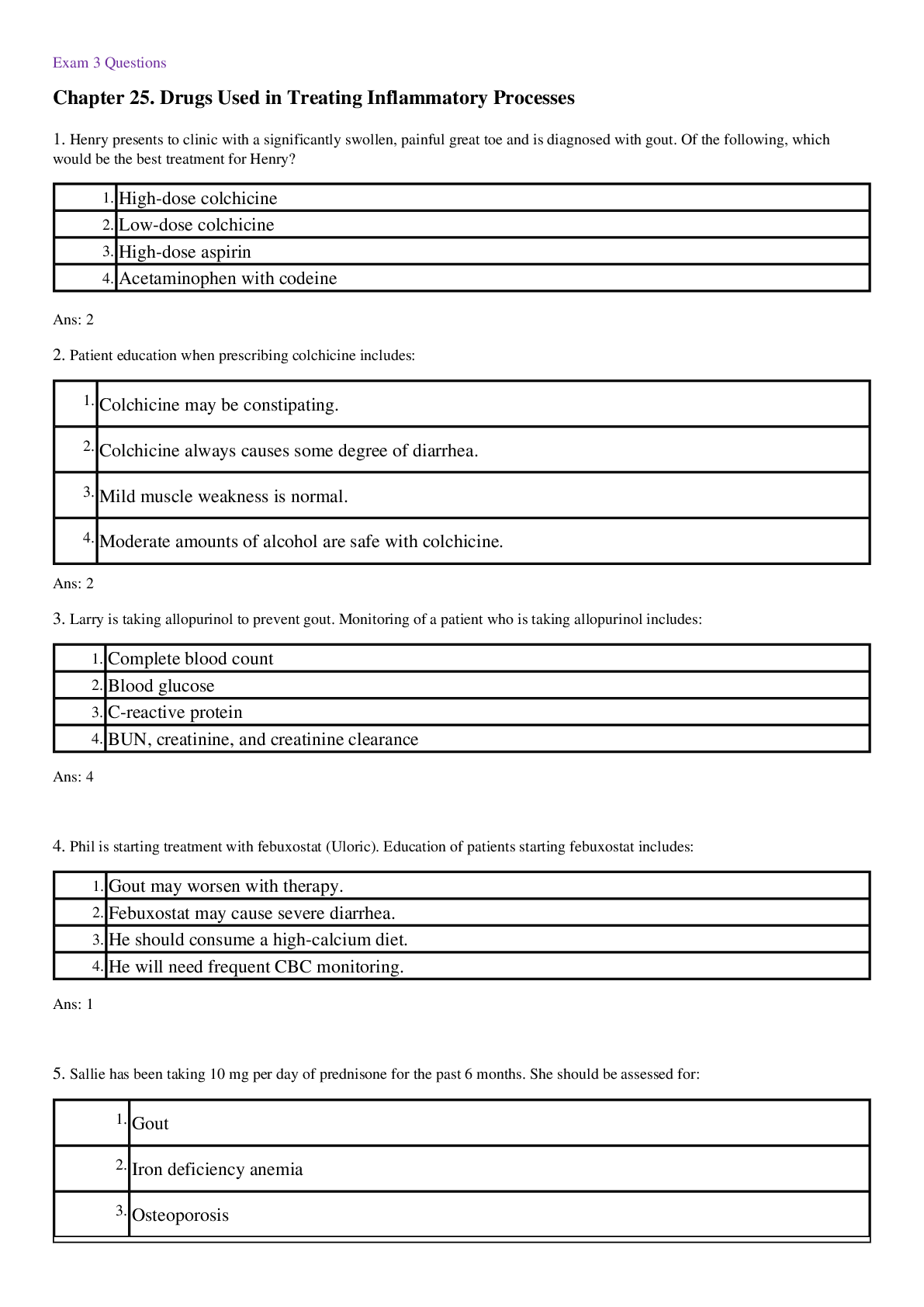 Preview image for NURS 615 EXAM 3 QUESTIONS AND ANSWERS