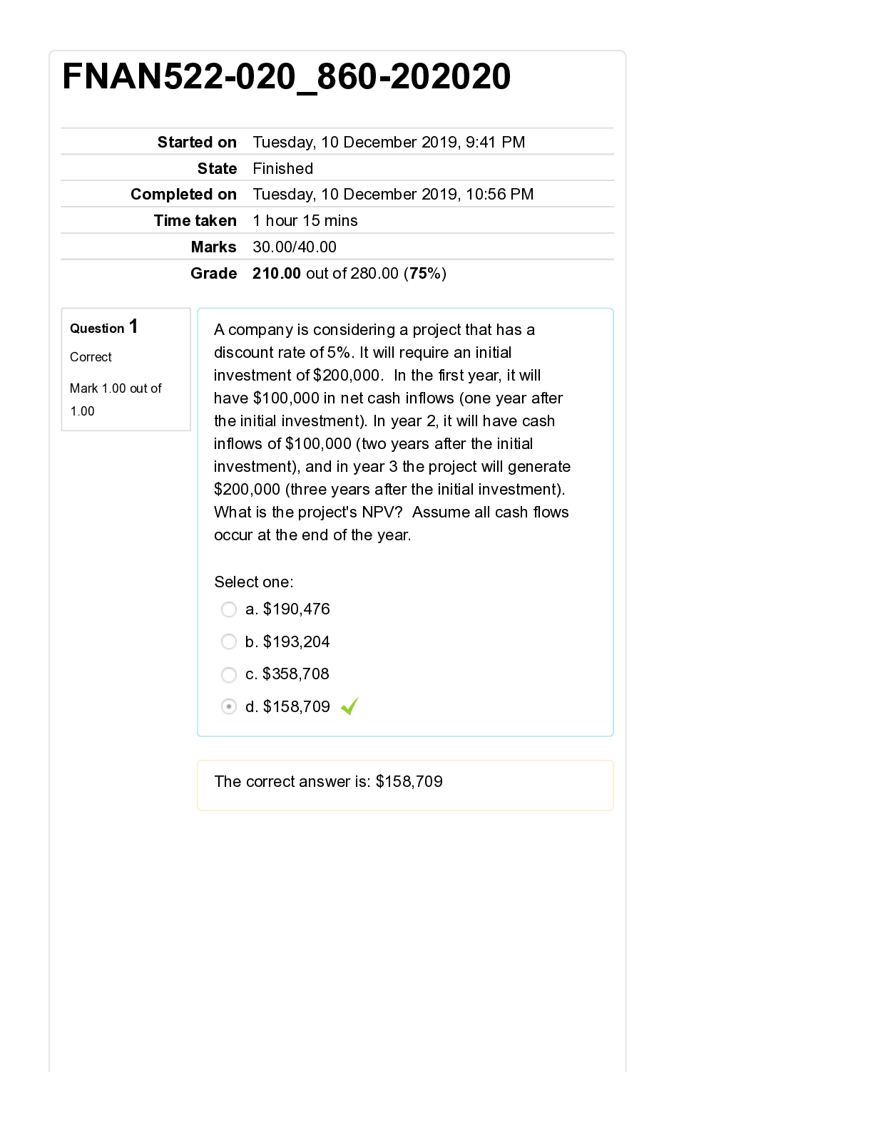 Preview image for University of Louisiana, Lafayette Exam II-FINAL graded A+