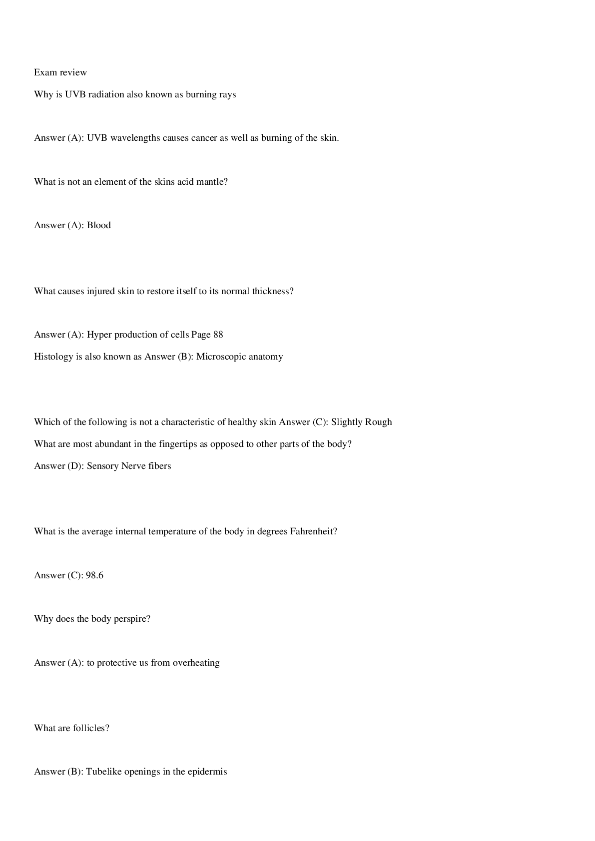 Preview image for Milady Esthetics Final Exam | 260 Questions And Answers