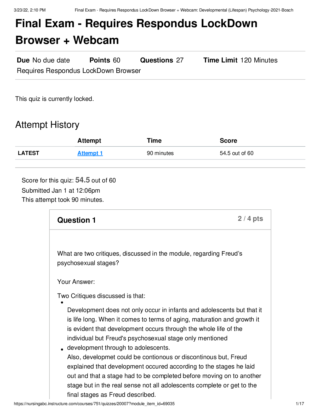 Preview image for PSYC 140 Final Exam Questions and Answers- Portage Learning
