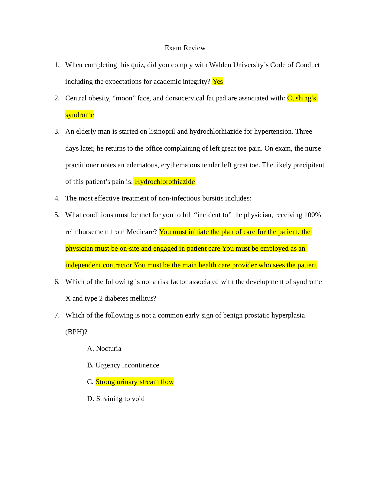 Preview image for NURS 6531 Final Exam review 2