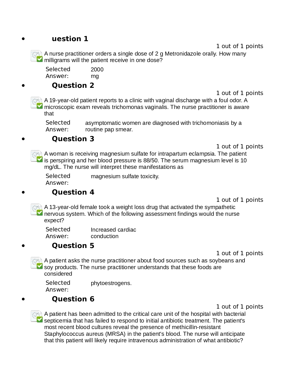 Preview image for NURS6521 / NURS 6521 Advanced Pharmacology Final Exam / WEEK 11 GRADED A+|LATEST REVIEW |100 Q/A