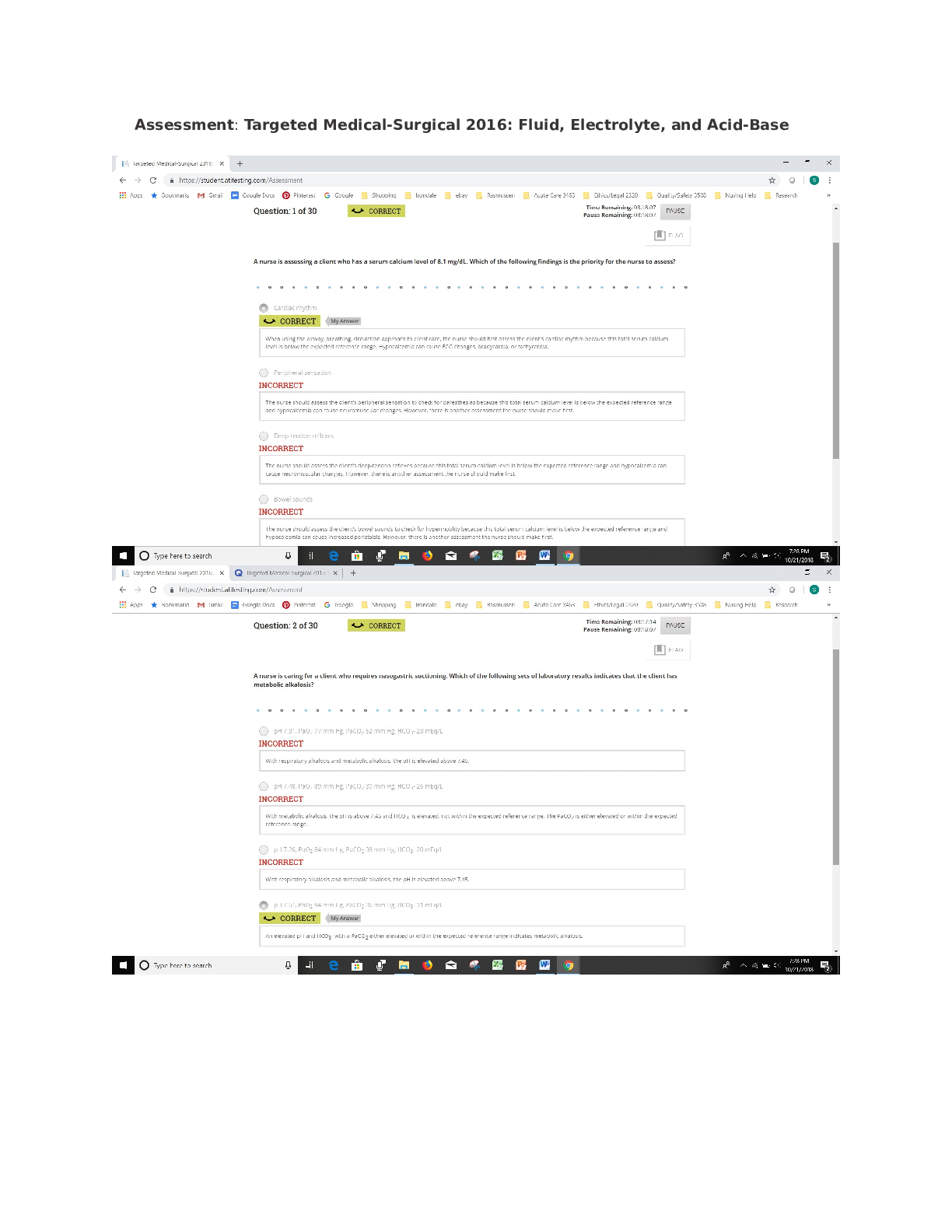 Preview image for ATI Targeted Med-Surg: Fluid, Electrolyte, and Acid-Base
