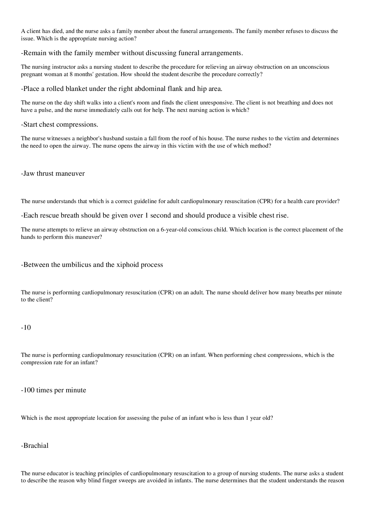 Preview image for Geriatrics NCLEX Review Questions and Answers. Latest 2020. A+ Rated