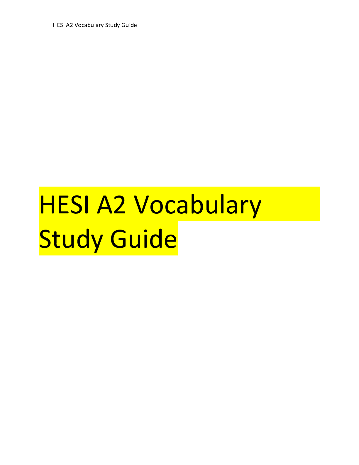 Preview image for HESI_A2_Vocabulary_Study_Guide