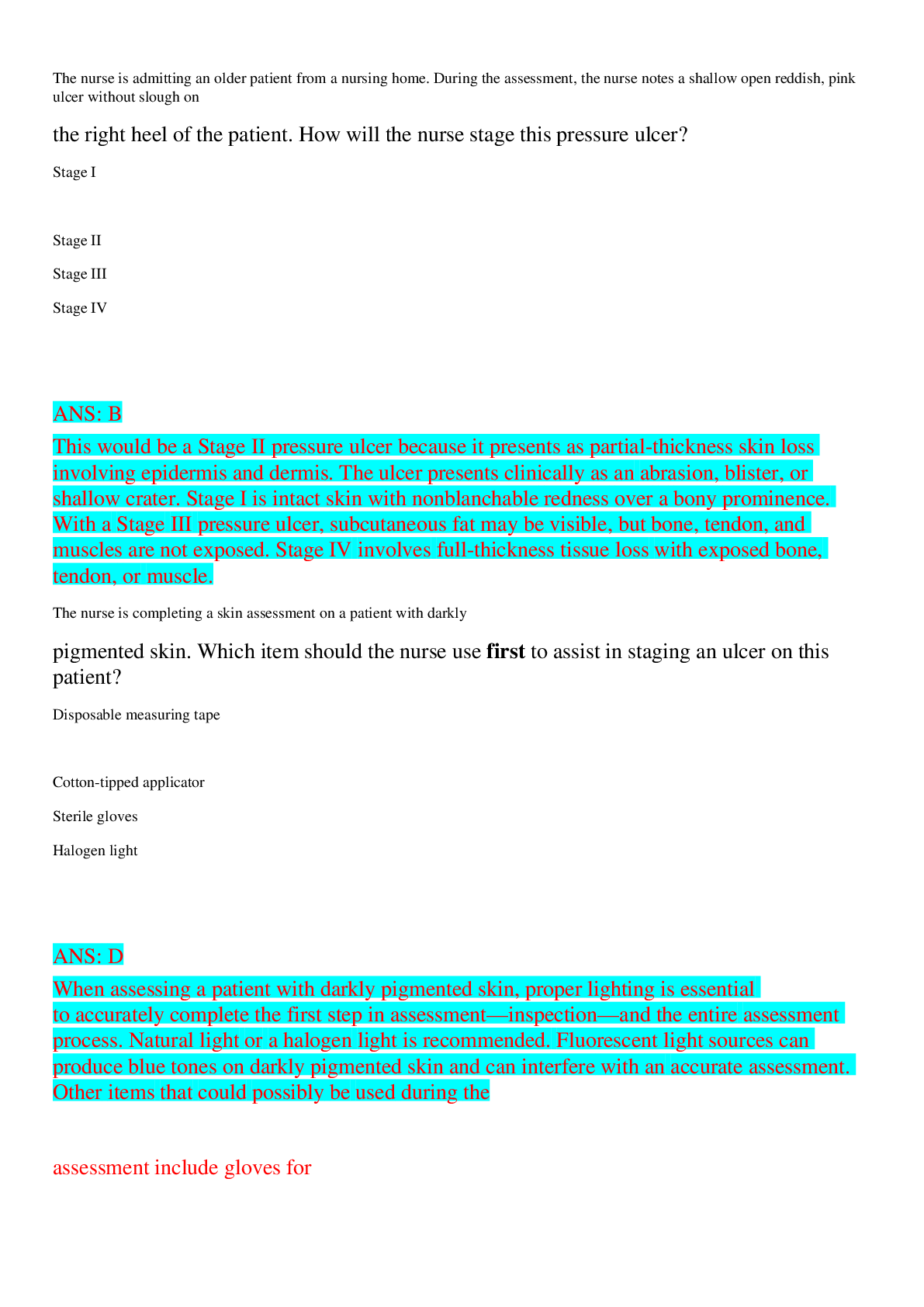 Preview image for HESI FUNDAMENTALS PROCTORED EXAM LATEST UPDATE.