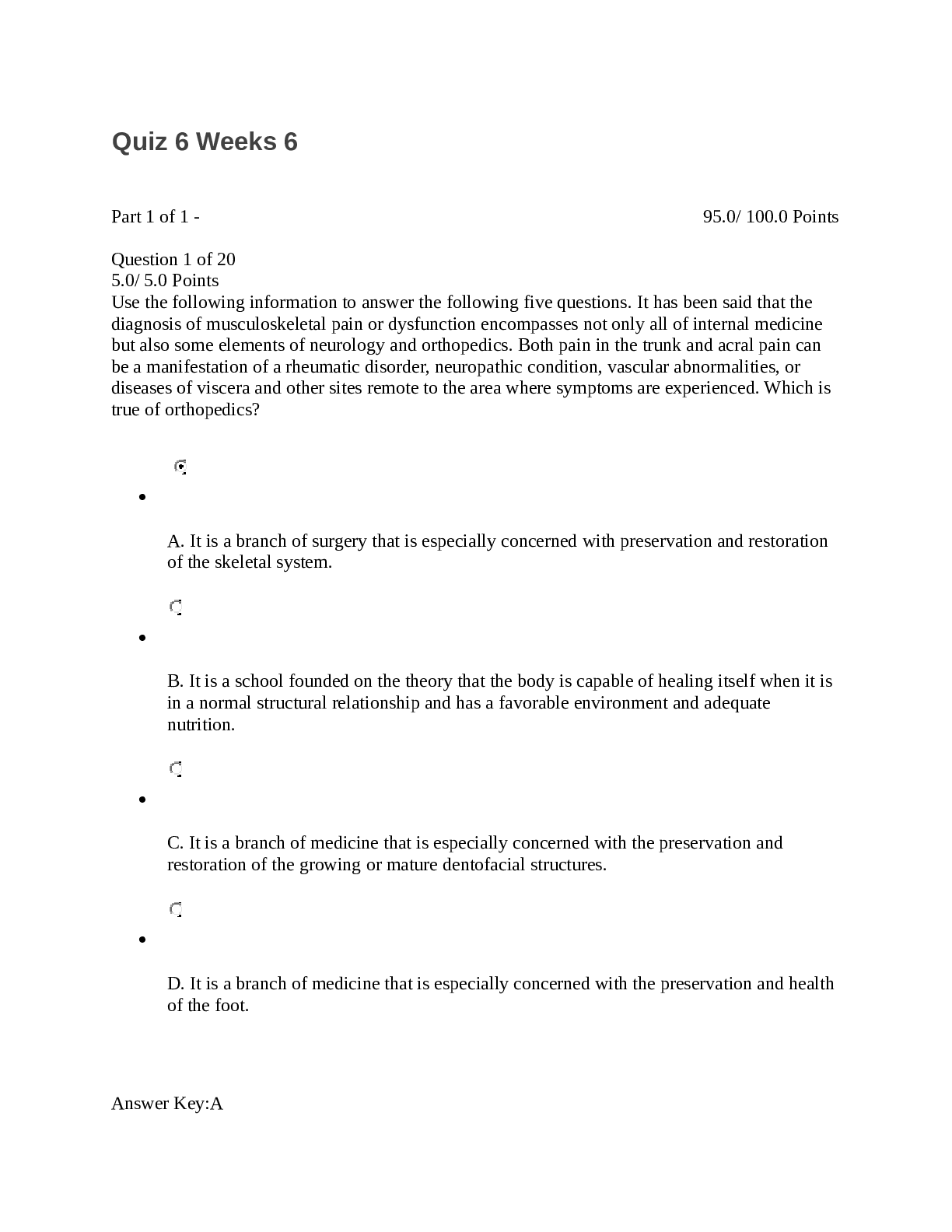 Preview of American Public University - HIMA 100 / HIMA100 - WEEK 6 - QUIZ