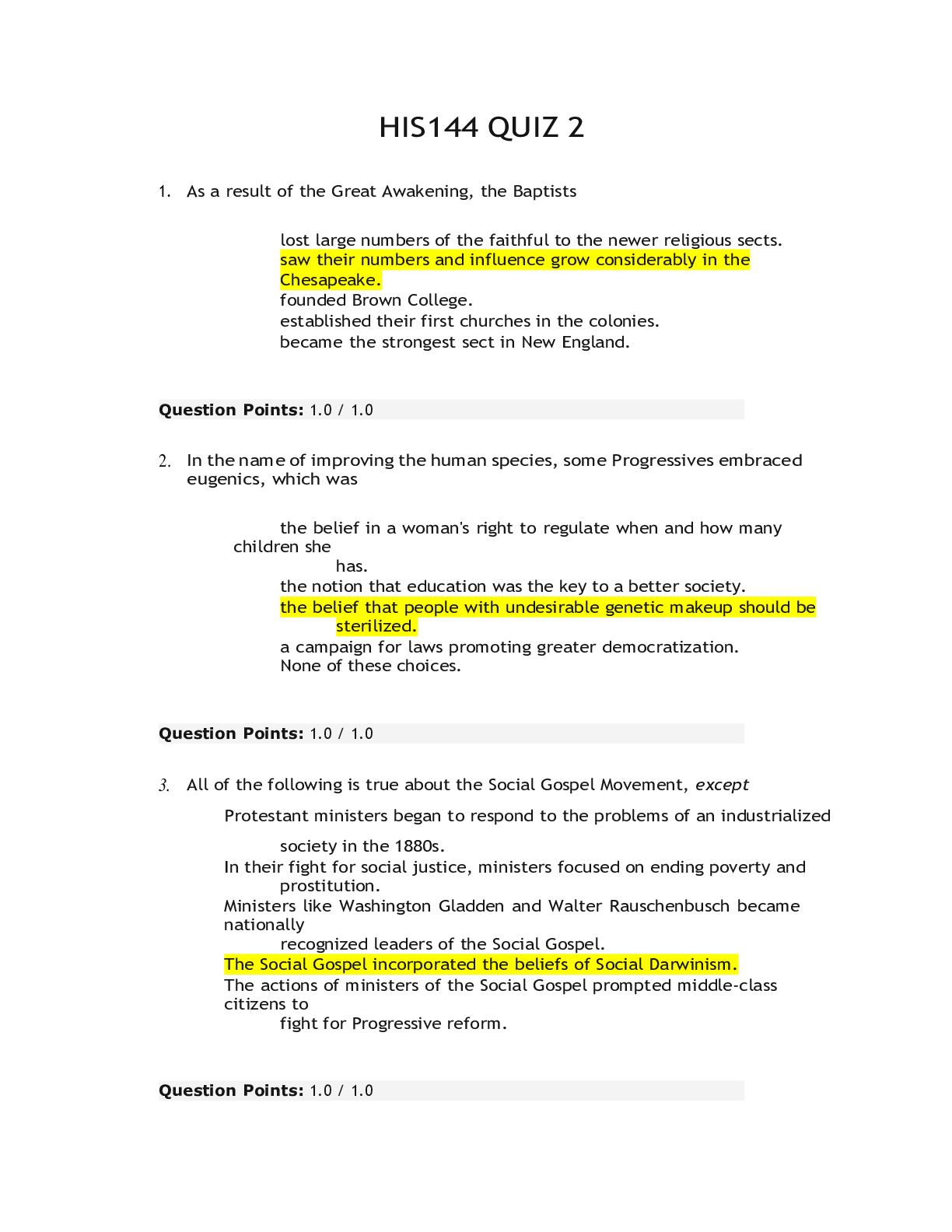 Preview image for HIS 144 TOPIC 2 EXAM QUIZ (ASHFORD UNIVERSITY)
