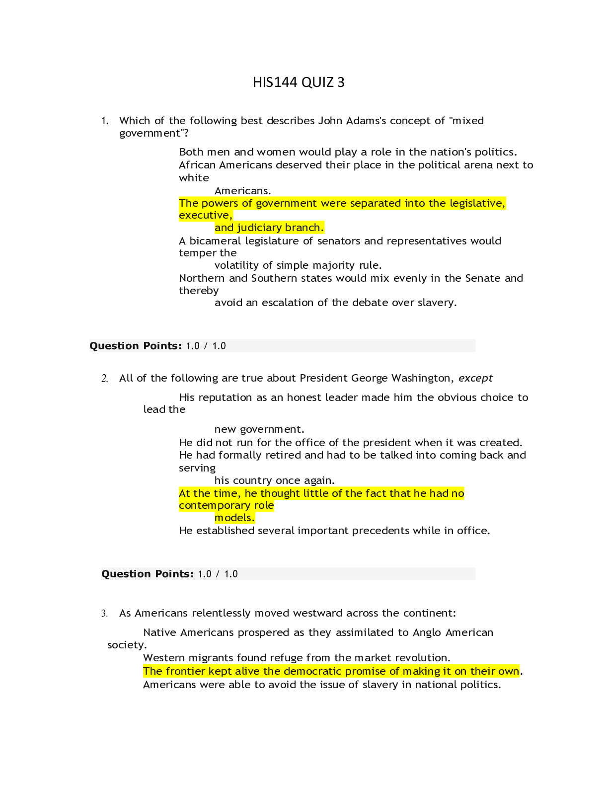 Preview image for HIS 144 TOPIC 3 EXAM QUIZ (ASHFORD UNIVERSITY)