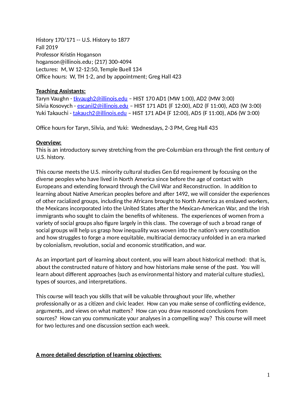 Preview image for History 170/171 -- U.S. History to 1877 Fall 2019