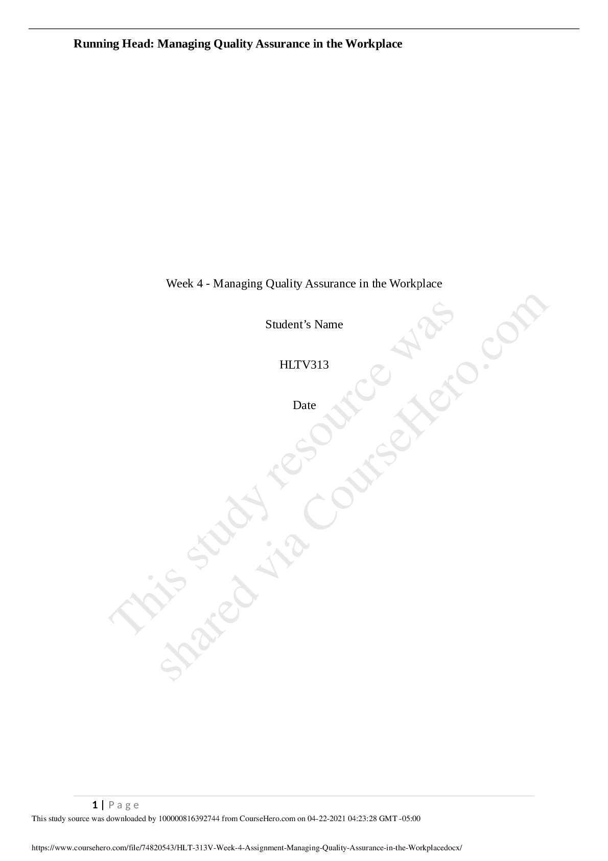 Preview image for HLT_313V_Week_4_Assignment__Managing_Quality_Assurance_in_the_Workplace.docx
