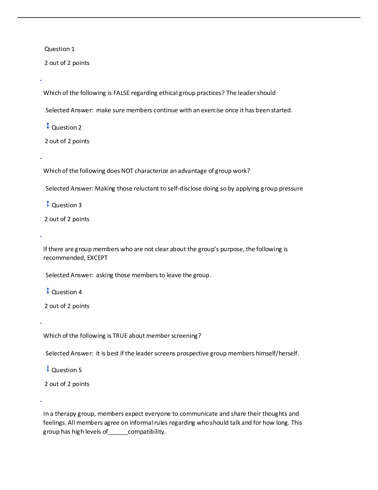 Preview image for HSCO 511 Exam 1 rated 5 star download to aid your passing of exams