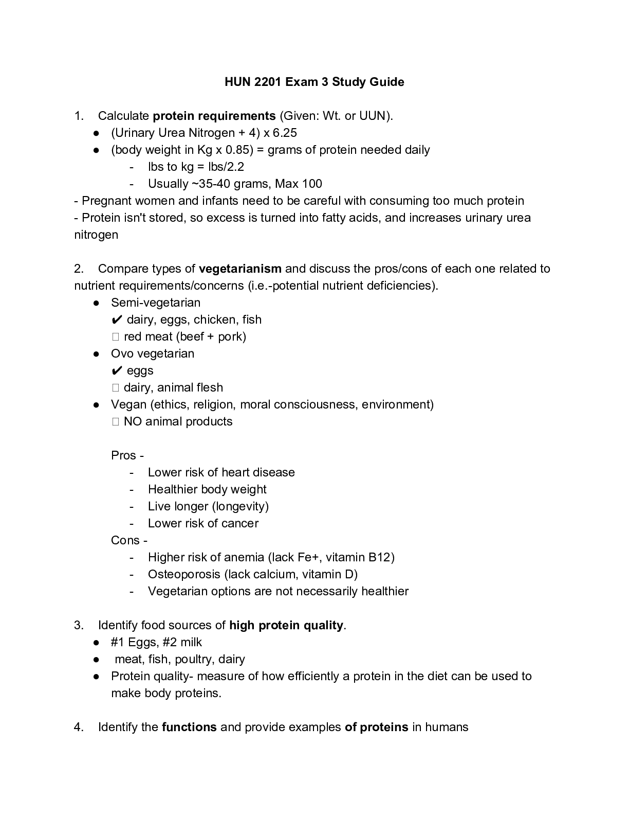 Preview image for HUN2201 Exam 3 Study Guide