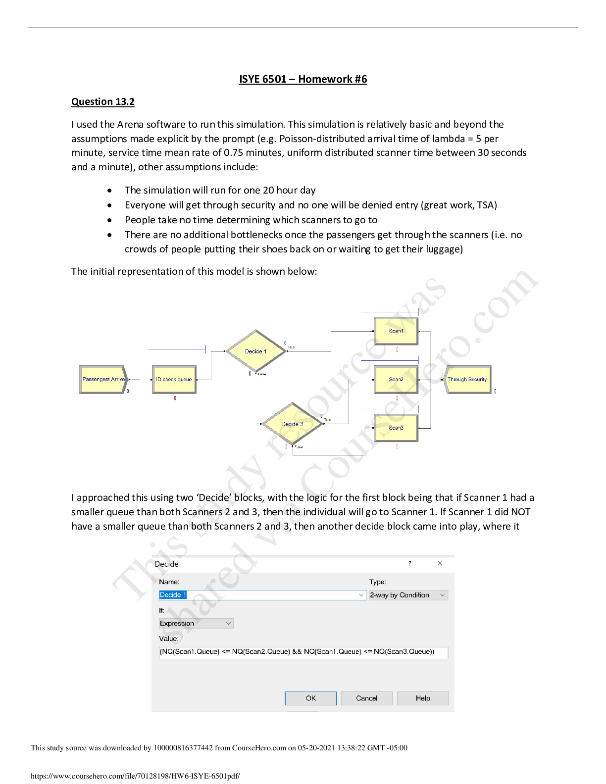 Preview of Georgia Institute Of TechnologyISYE 6501HW6 ISYE 6501.