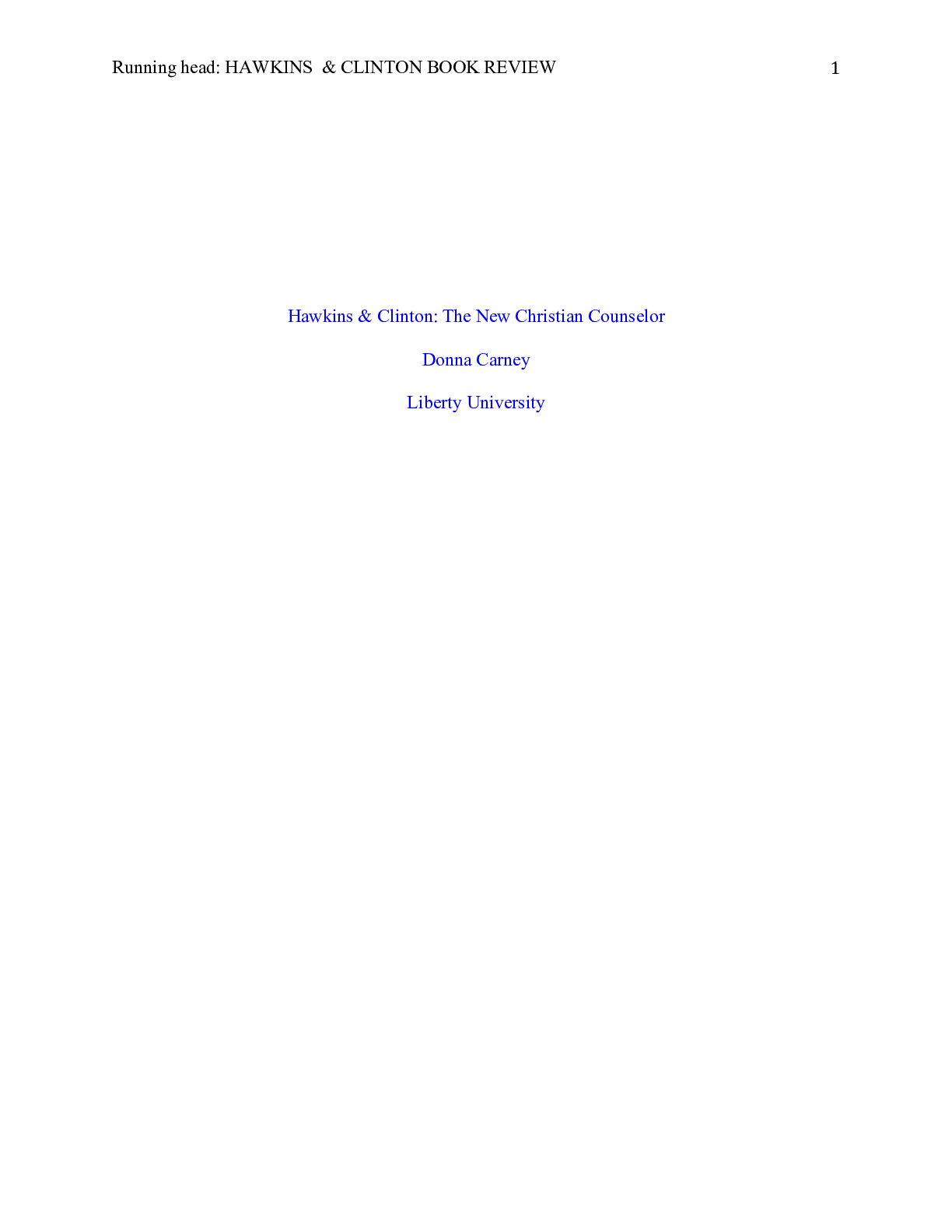 Preview image for HAWKINS & CLINTON BOOK REVIEW