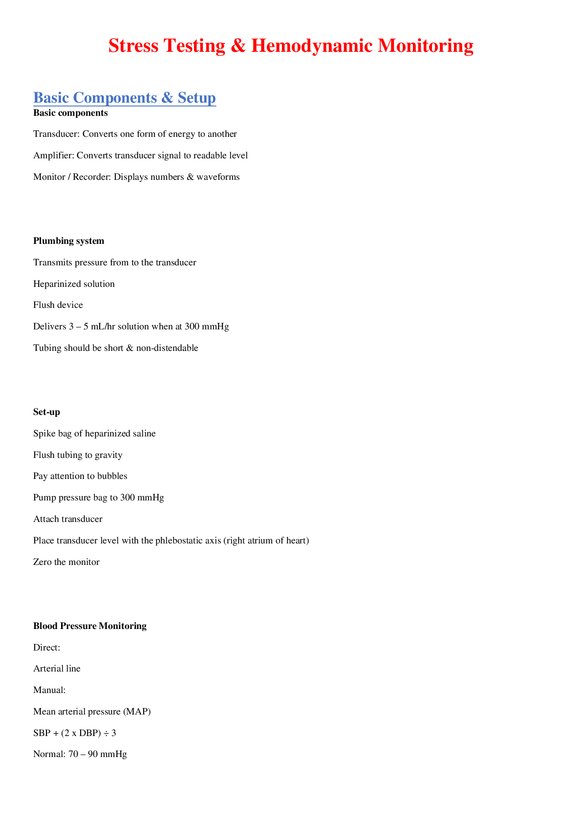 Preview image for NR 341 Hemodynamics notes