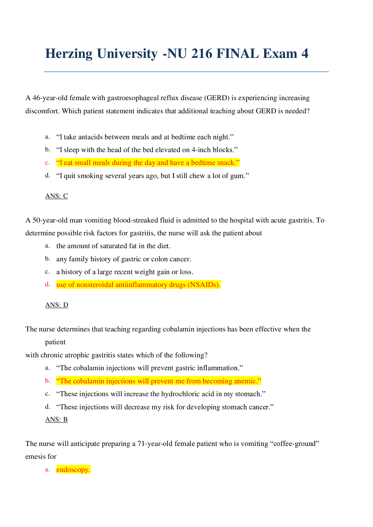 Preview image for Herzing University -NU 216 FINAL Exam 4. 100% Reviewed