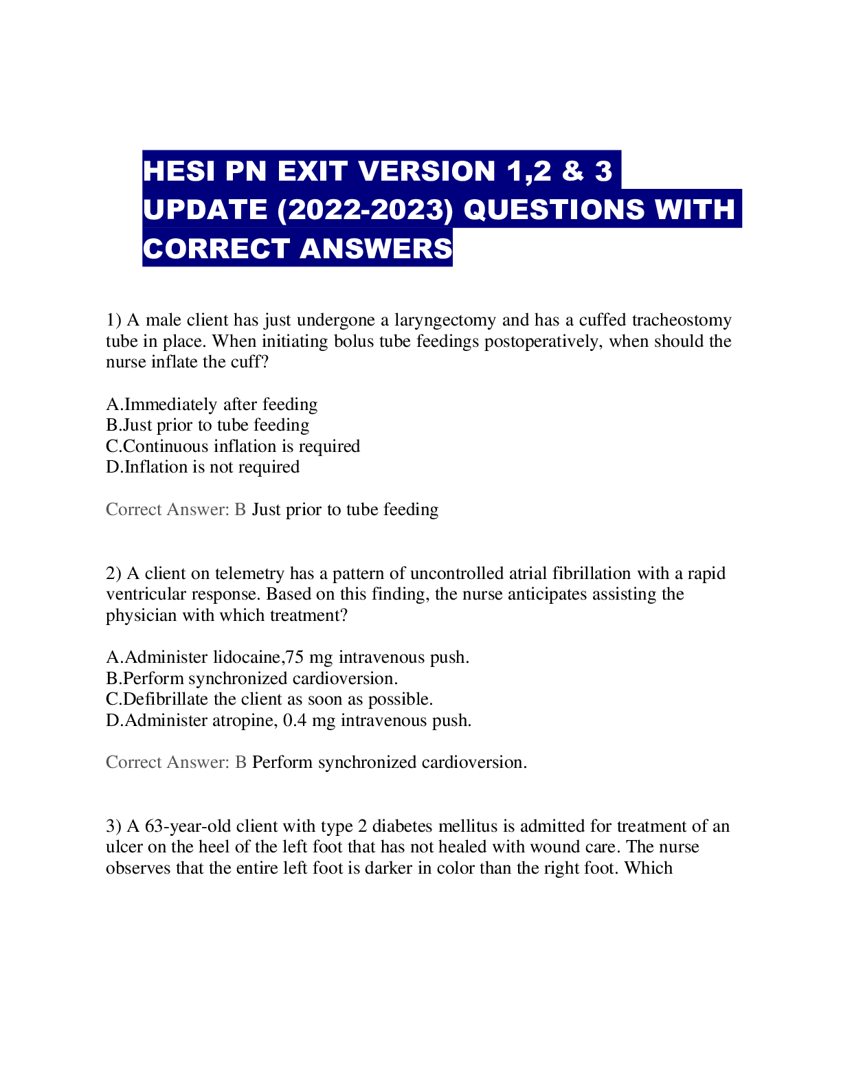 Preview image for Hesi pn exit version 1,2 & 3 update (2021-2022)latest update