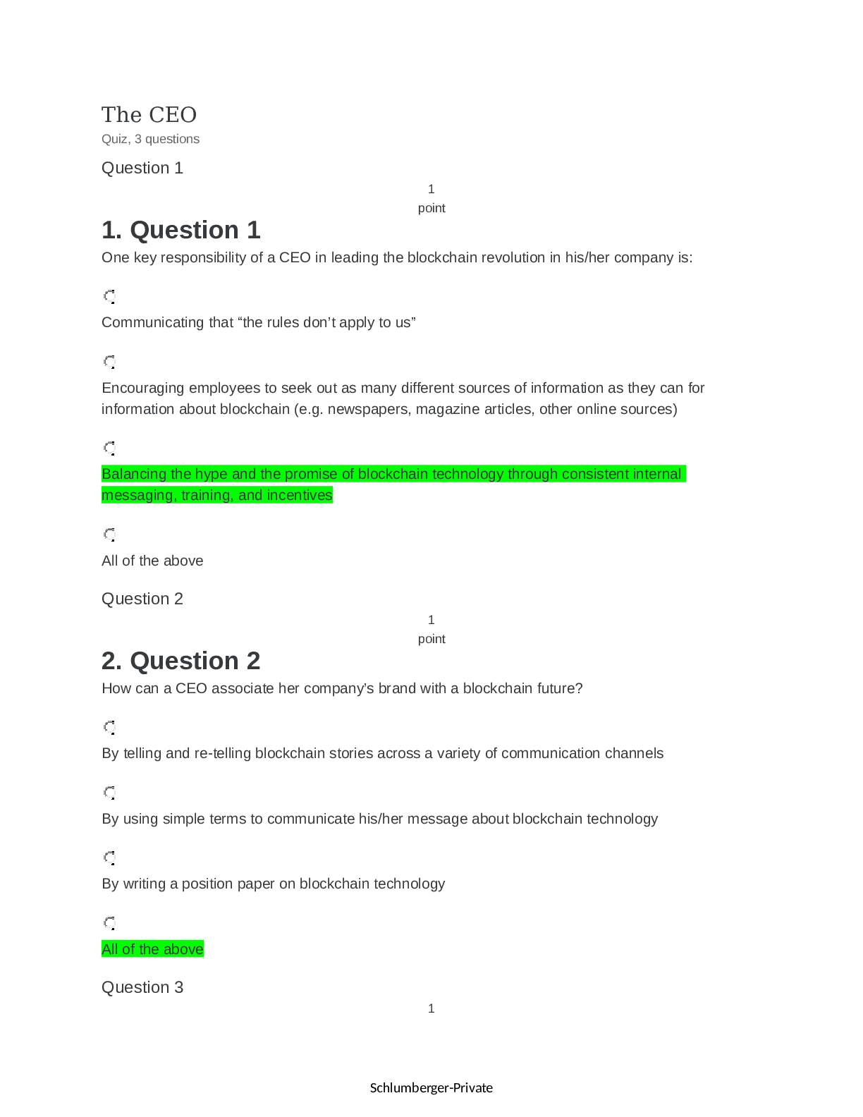 Preview image for MGMT 918 INSEAD Blockchain Quiz